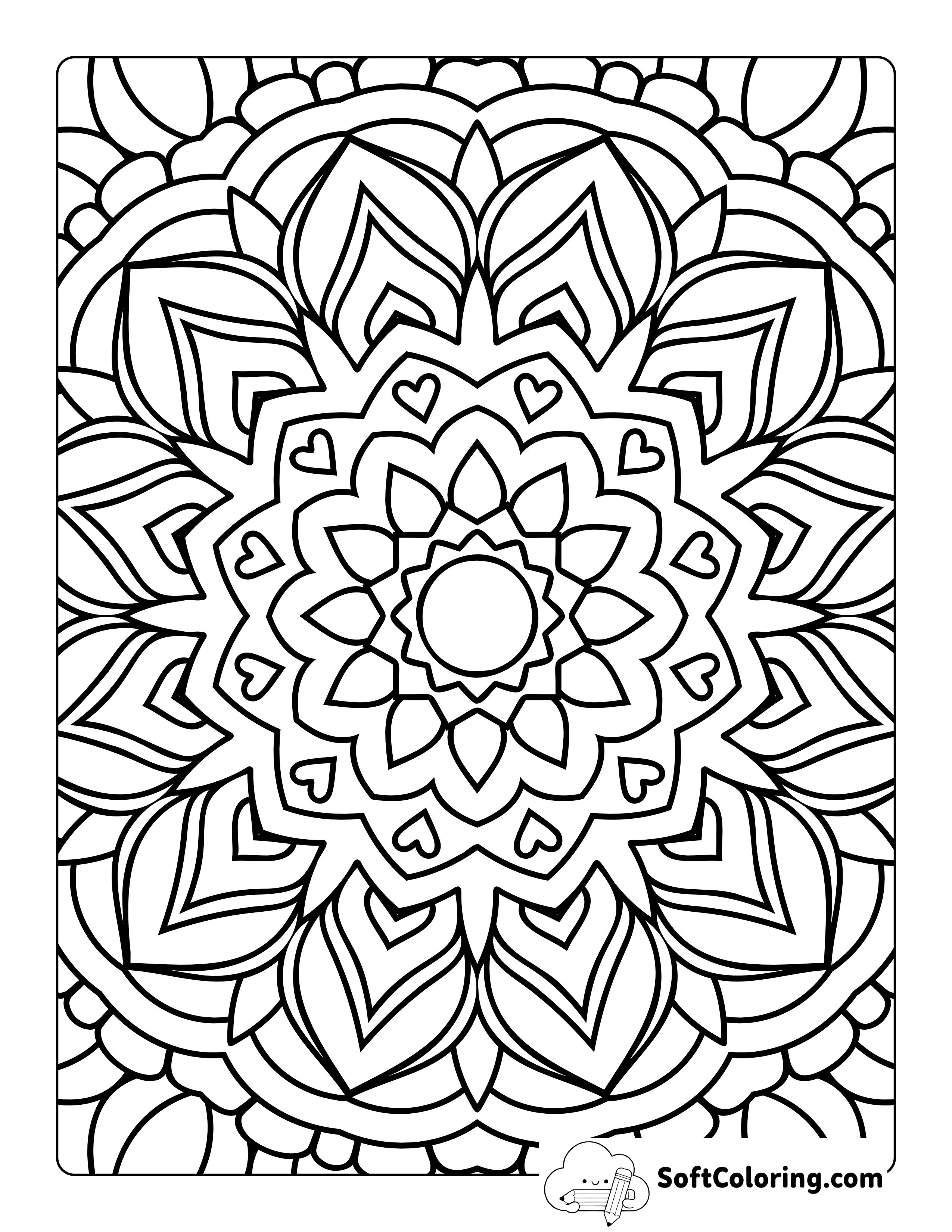 Full-page Mandala to Print