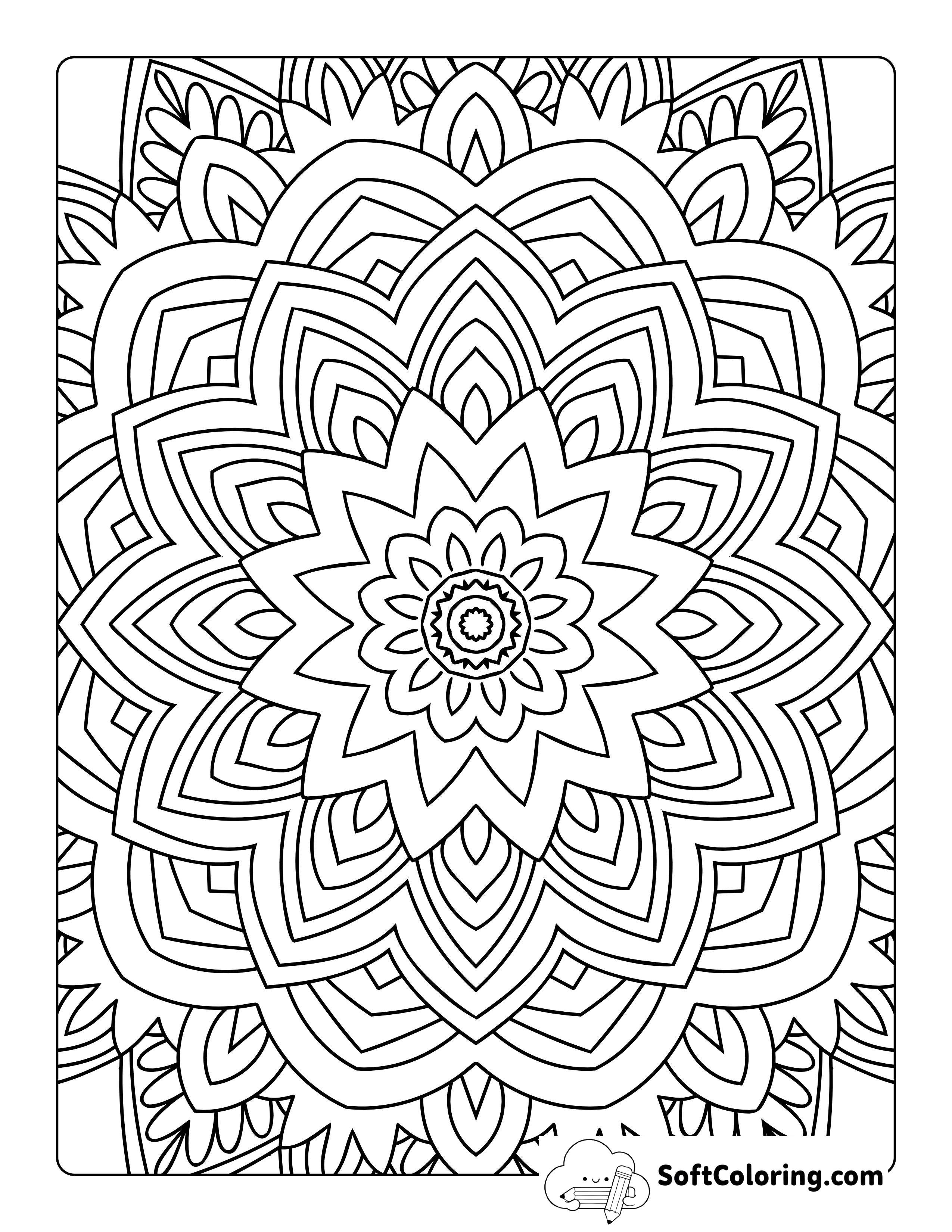 Full-page Mandala to Print