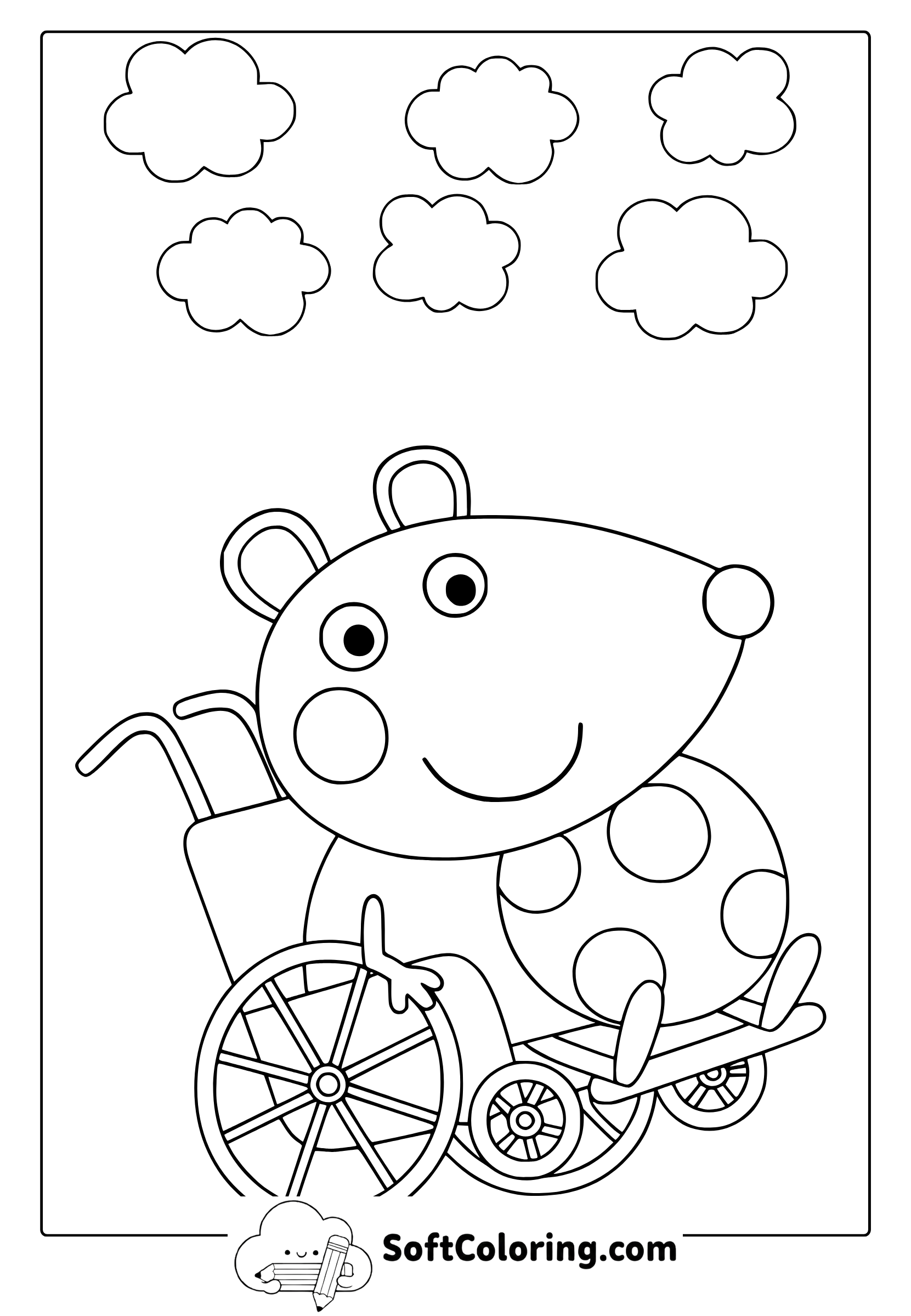 mandy the mouse coloring page