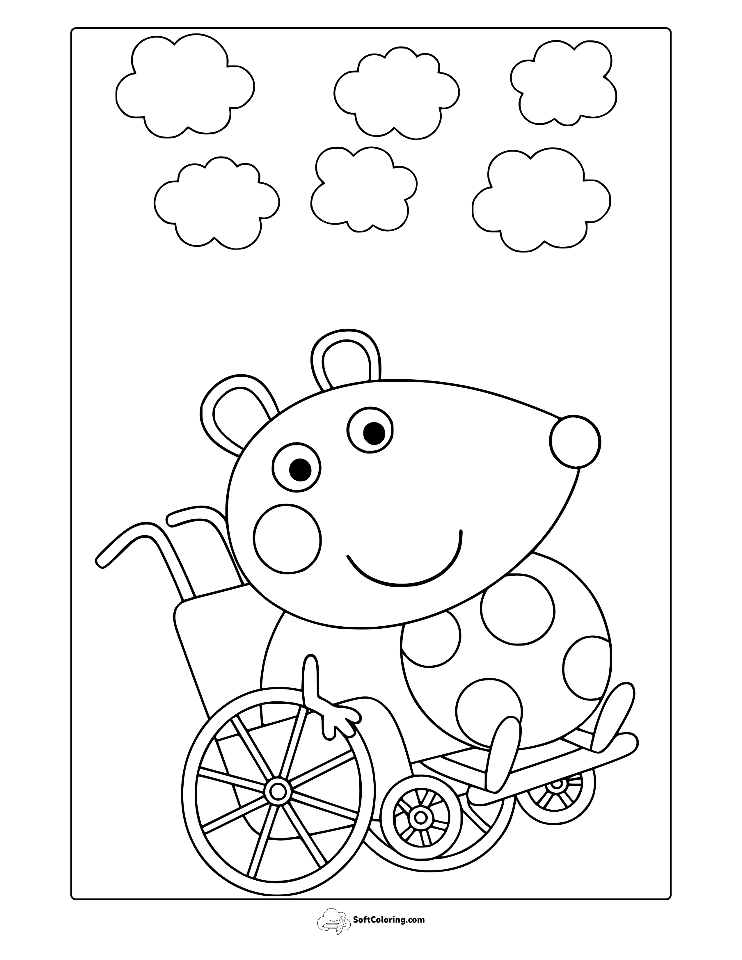 Mandy The Mouse Coloring Page