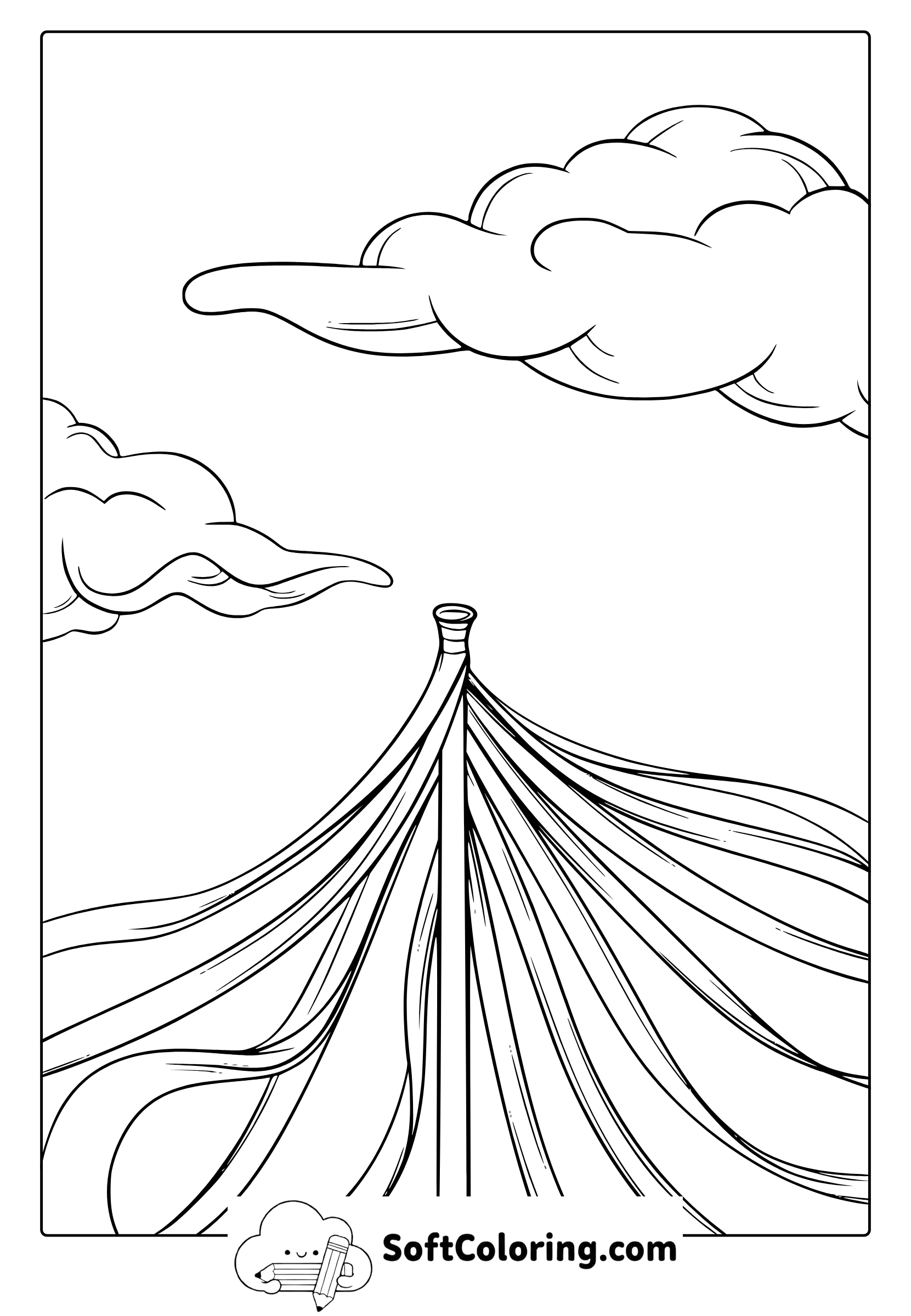 Maypole Coloring Page