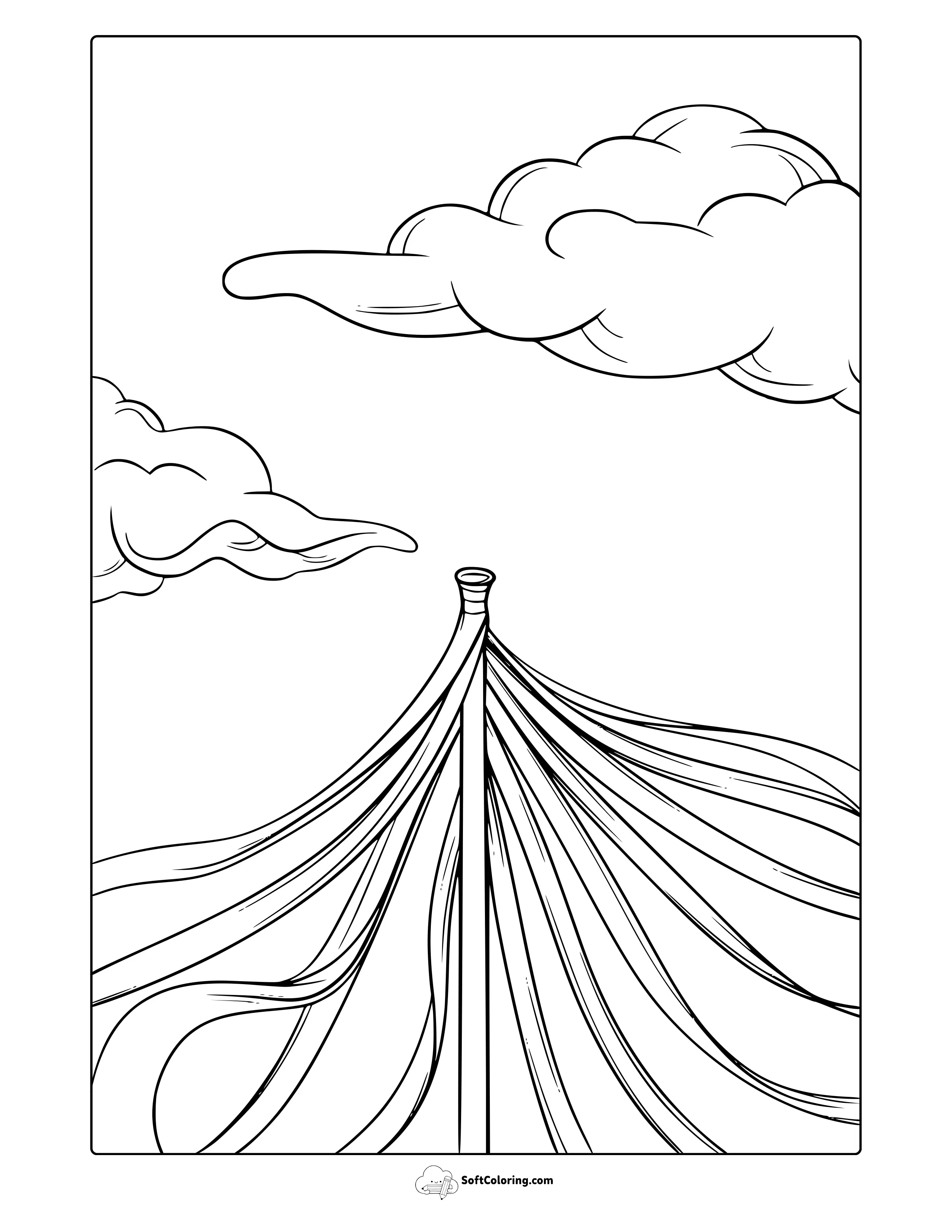 Maypole Coloring Page