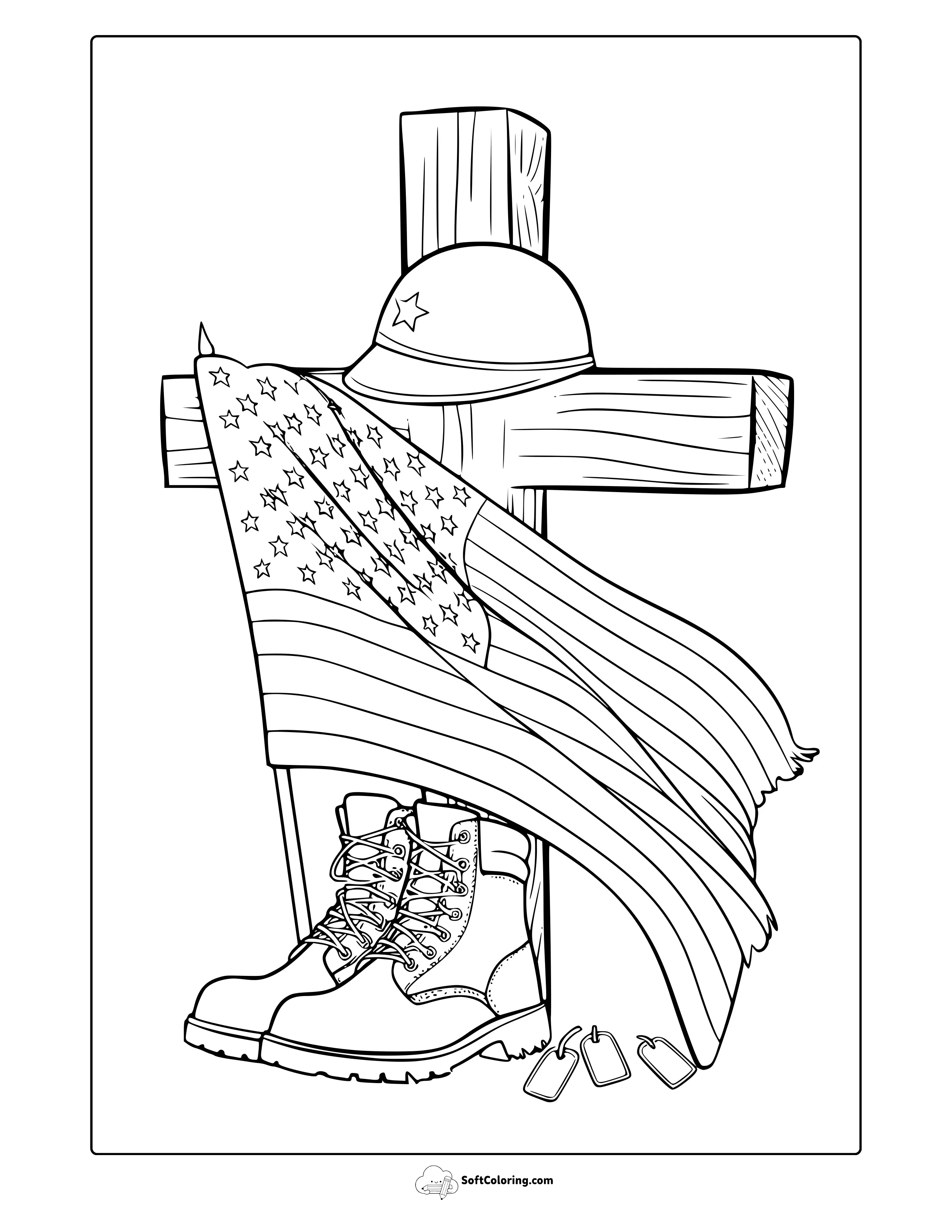 Memorial Day Coloring Page