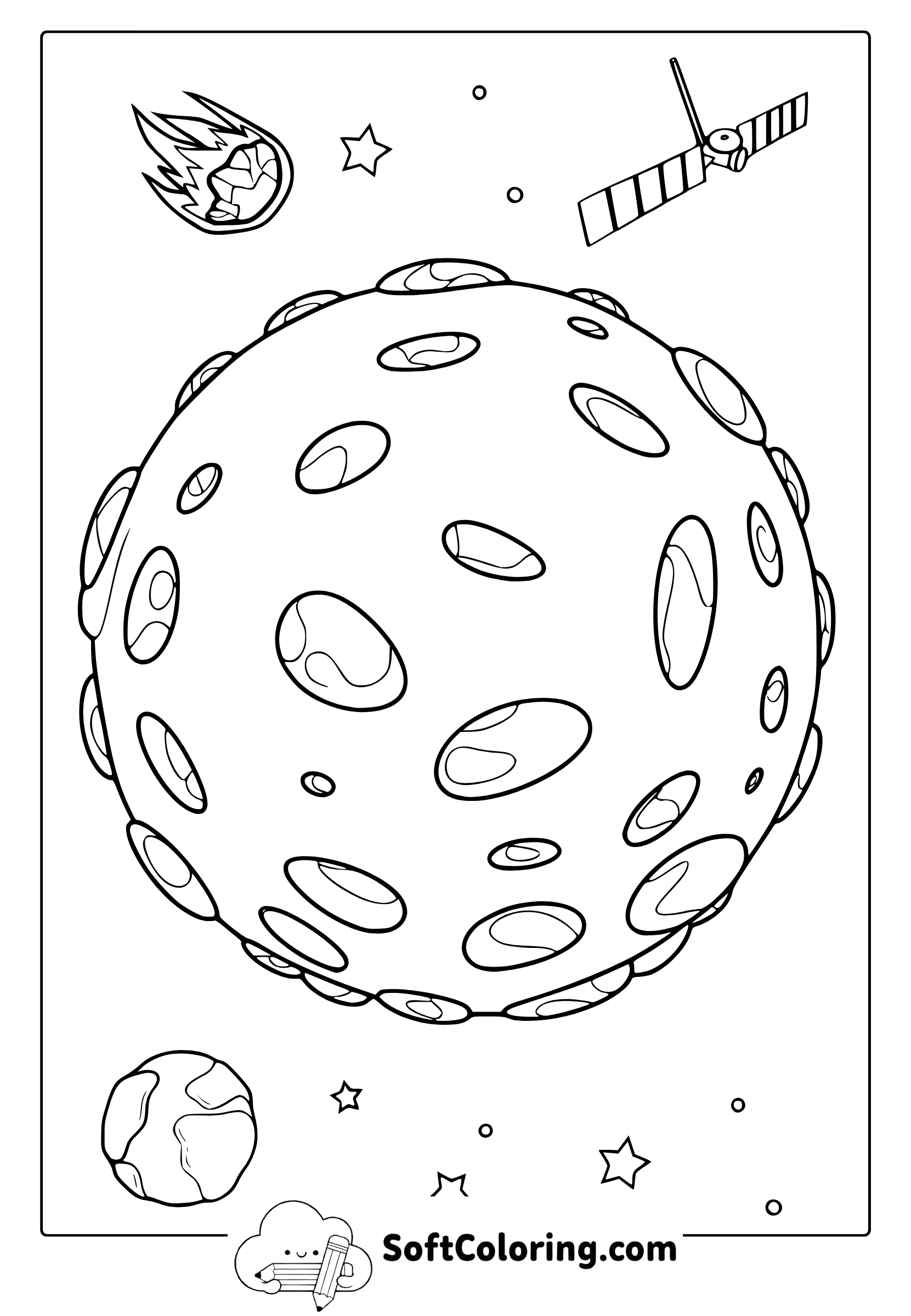 mercury planet coloring page