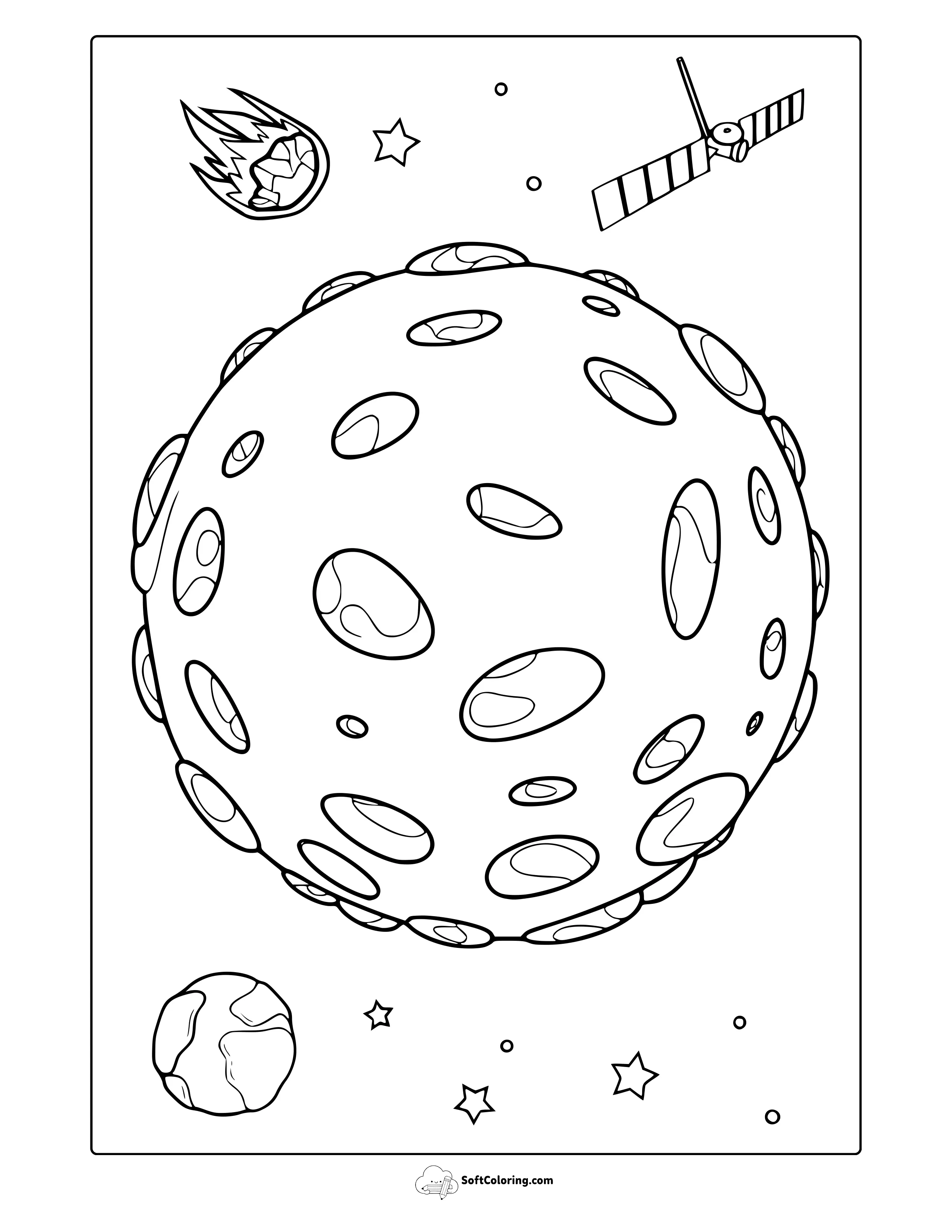 Mercury Planet Coloring Page