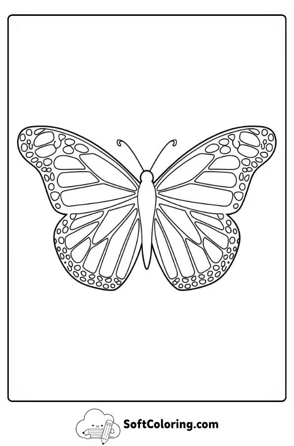 Monarch Butterfly Coloring Page
