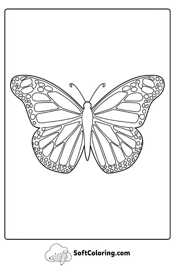 Monarch Butterfly Coloring Page