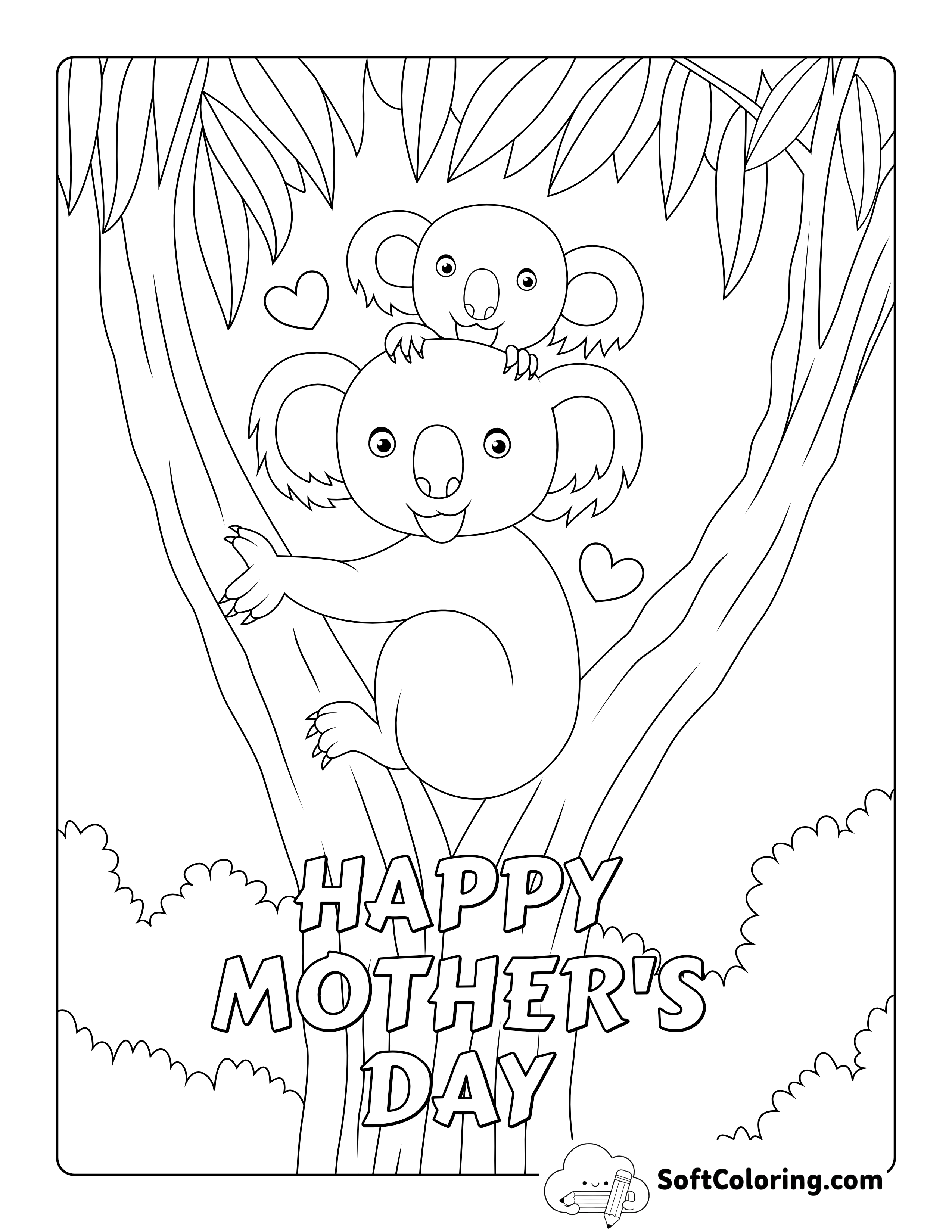 Mother's Day Koala and Baby