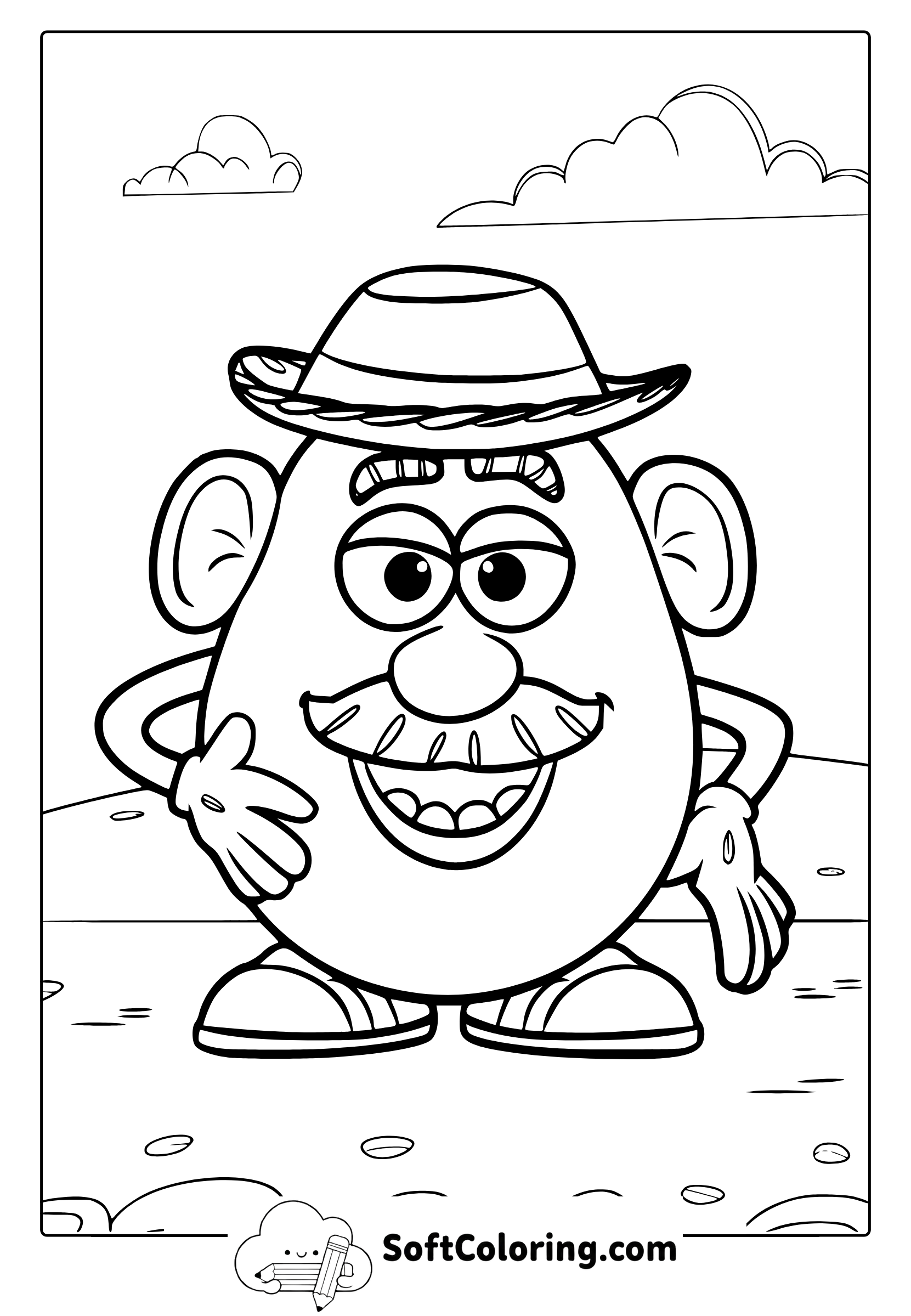 mr potato head toy story coloring pages