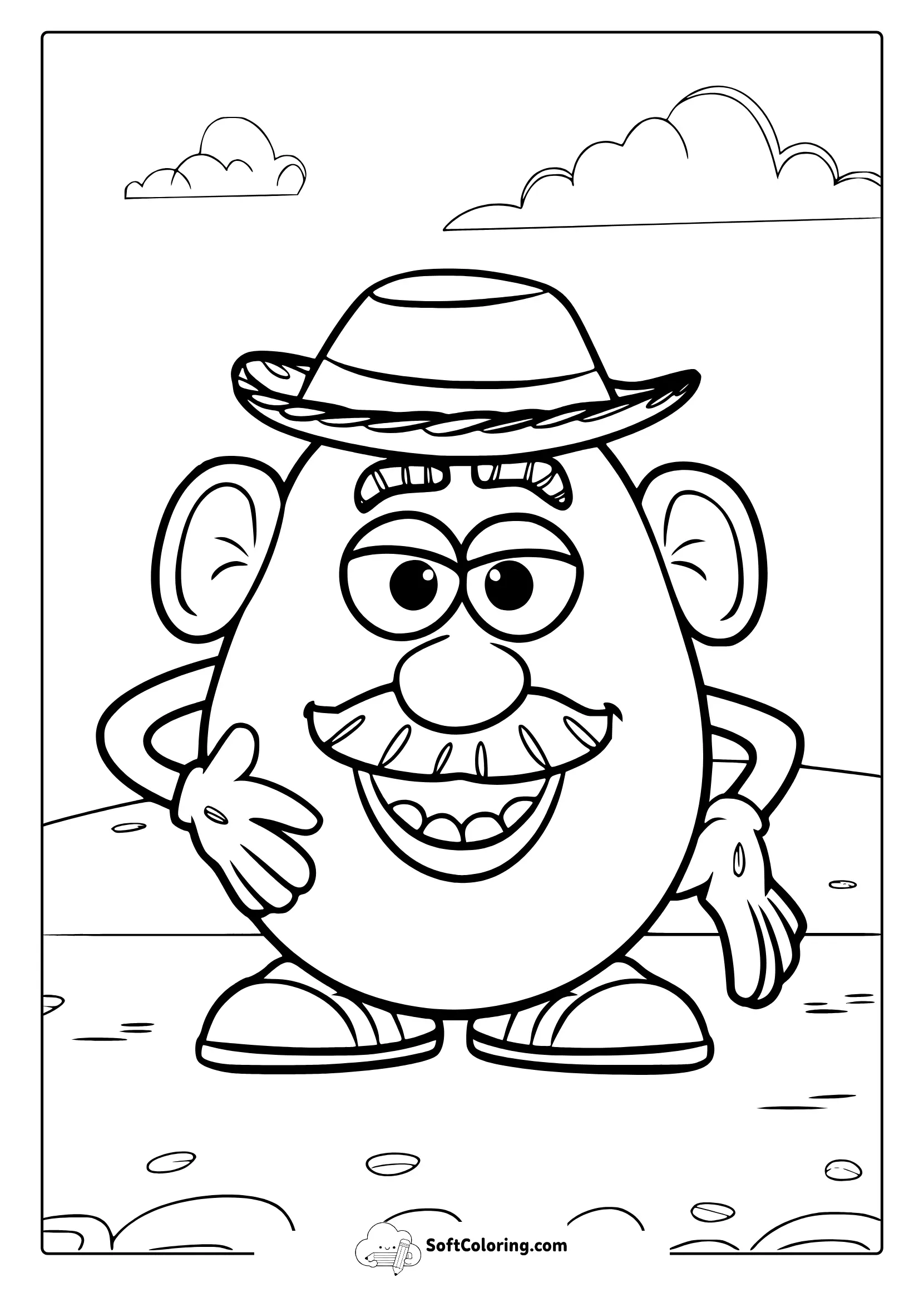 Mr Potato Head Toy Story Coloring Pages