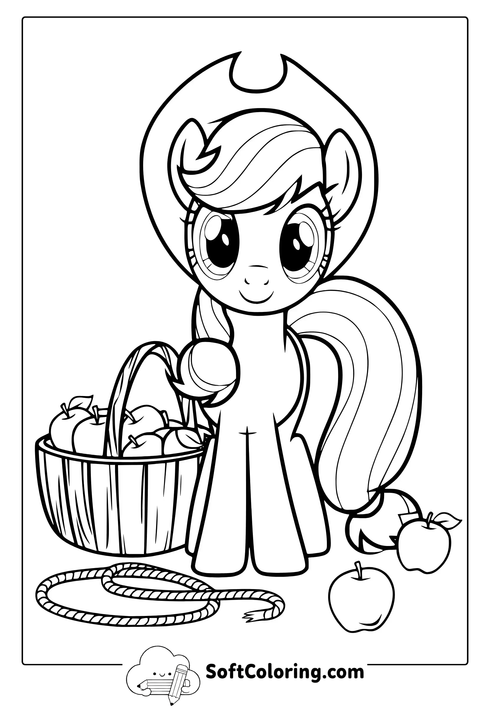 My Little Pony Applejack Coloring Page
