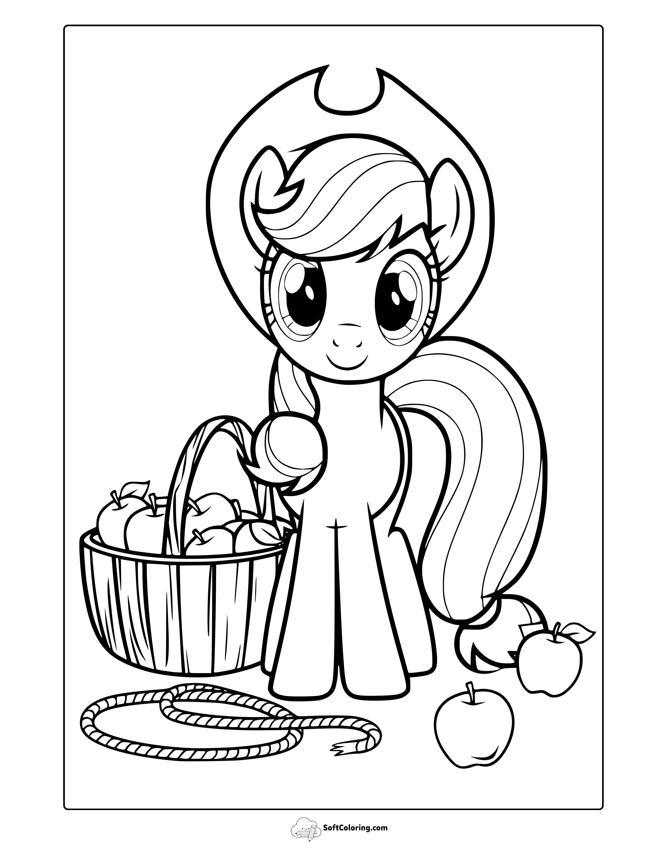 My Little Pony Applejack Coloring Page