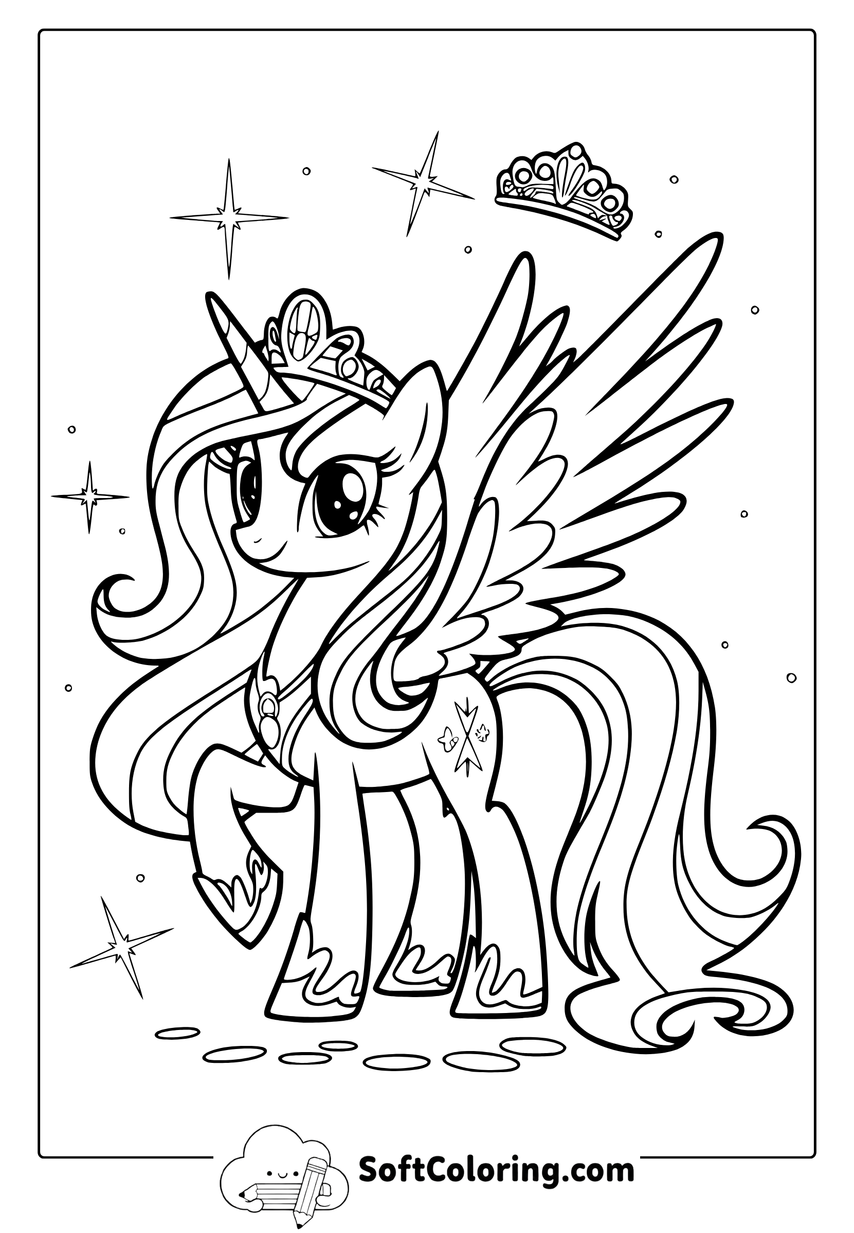 My Little Pony Cadence Coloring Page