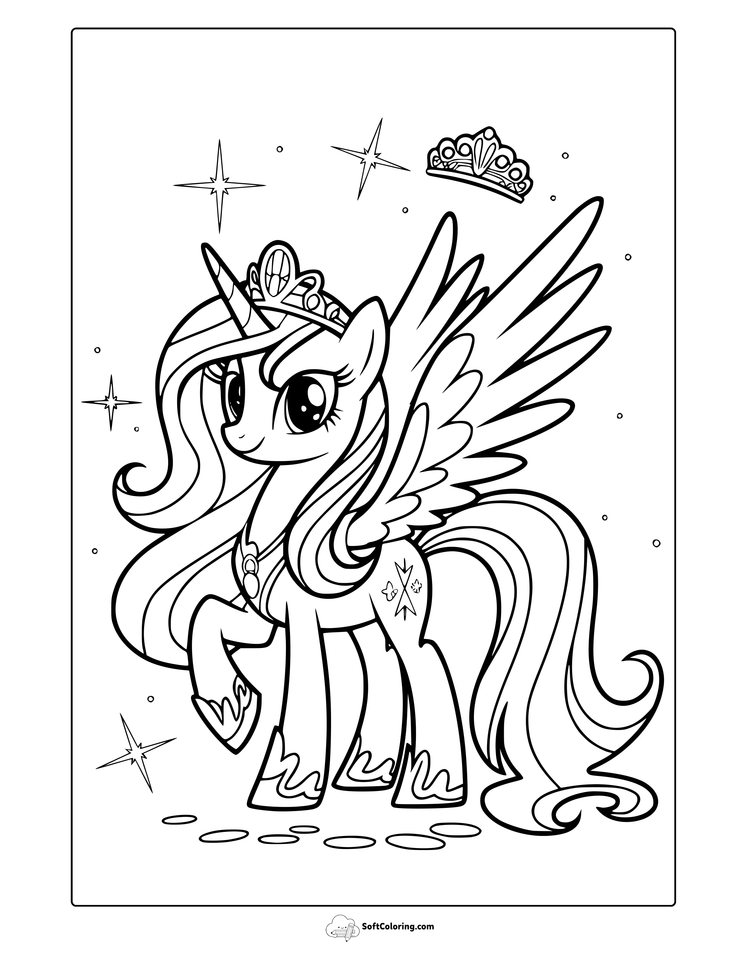 My Little Pony Cadence Coloring Page