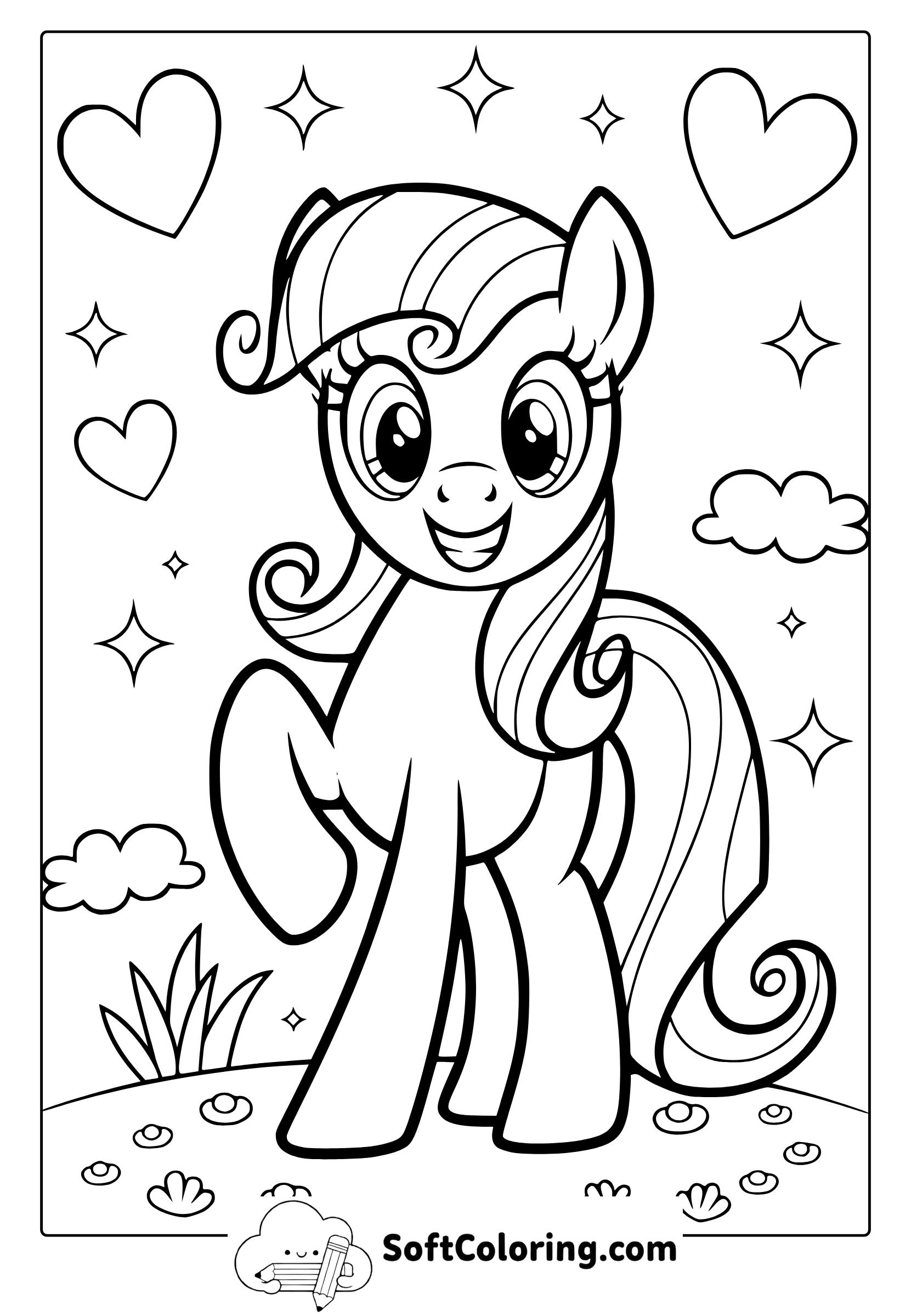 My Little Pony Friendship Day Coloring Page