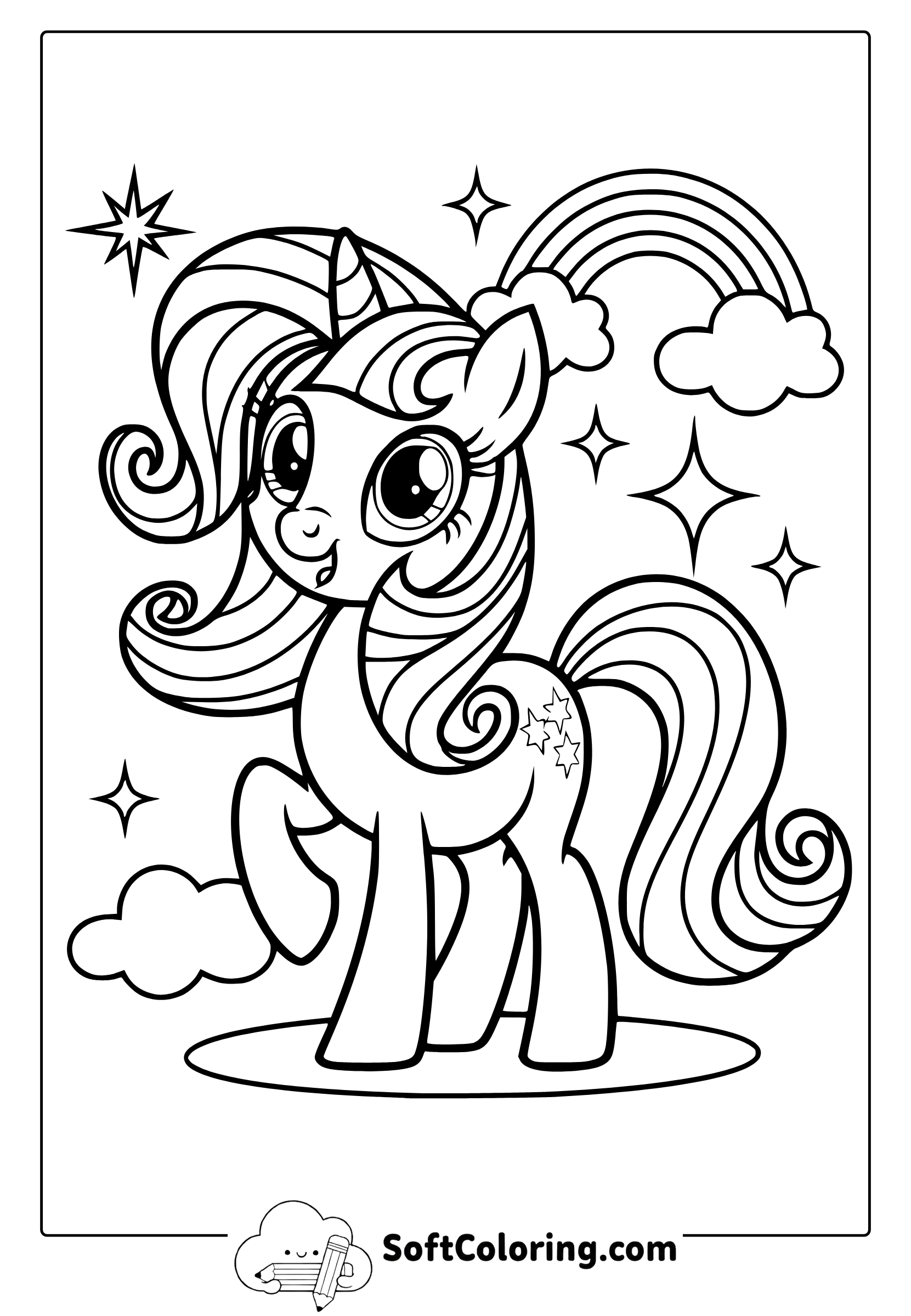 My Little Pony Unicorn Coloring Page