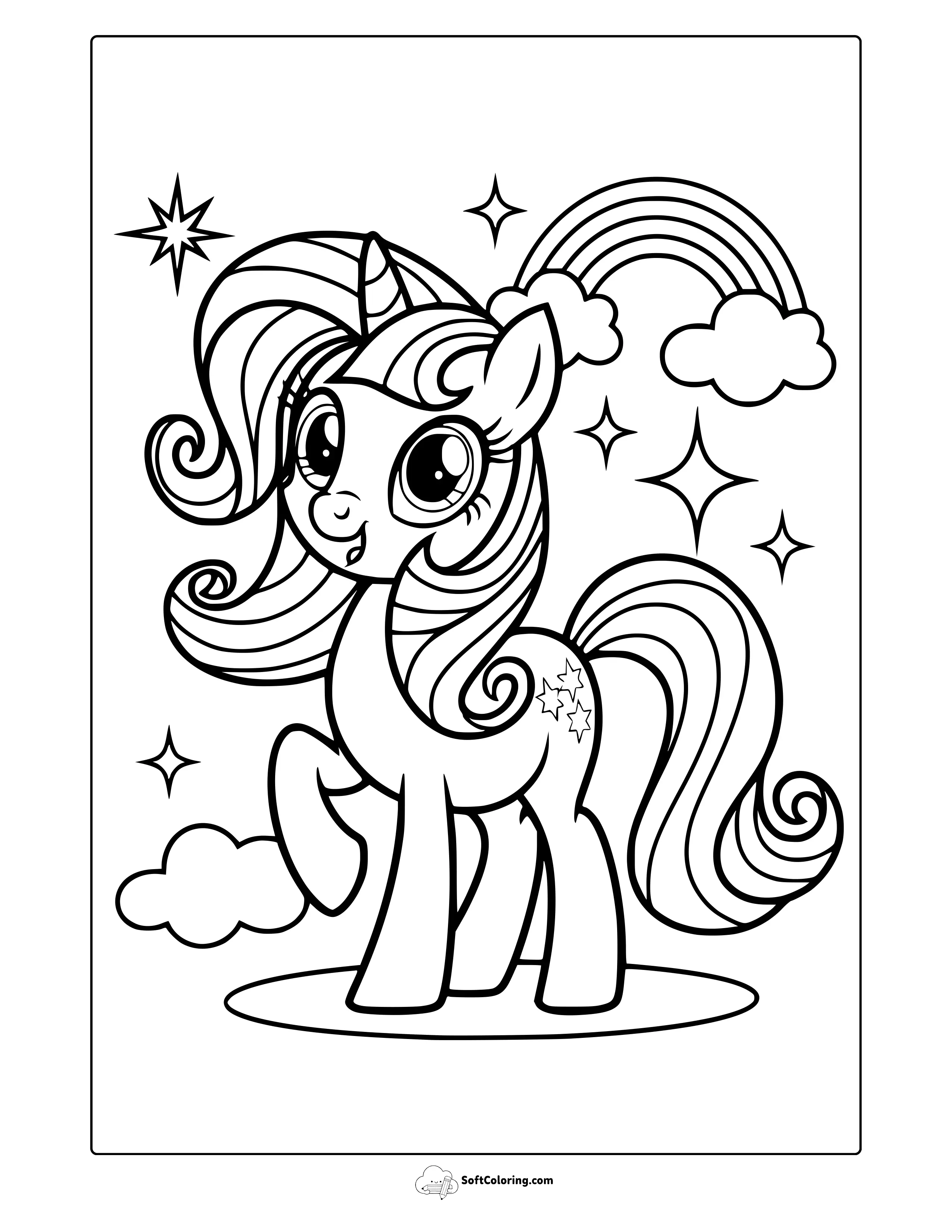 My Little Pony Unicorn Coloring Page