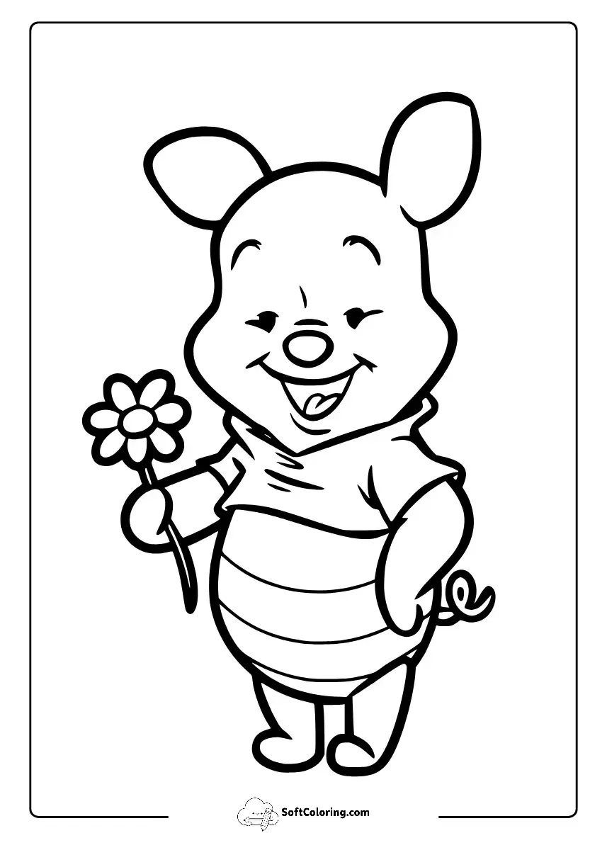 Piglet From Winnie The Pooh Coloring Pages