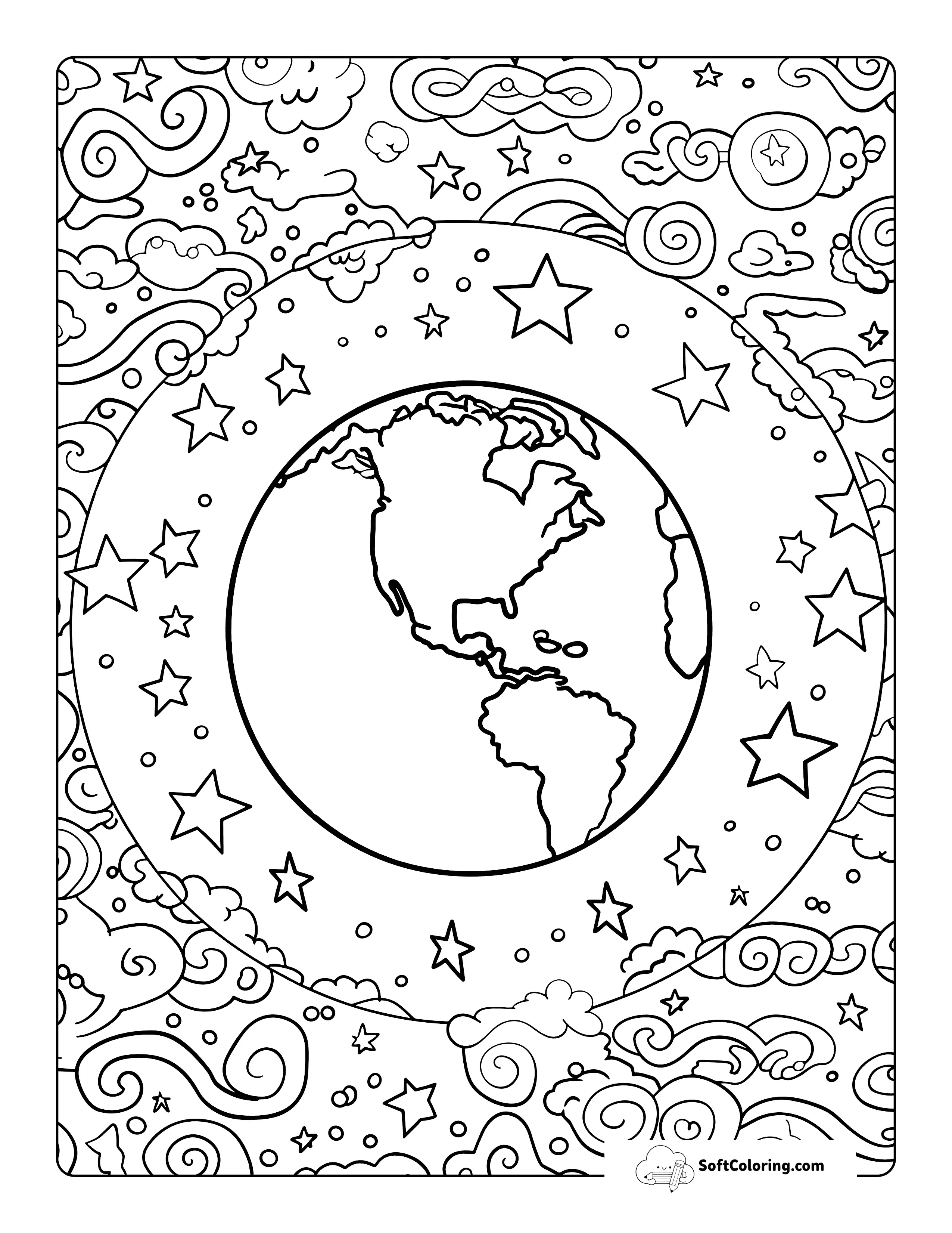 Our Beautiful Cosmos With Stars