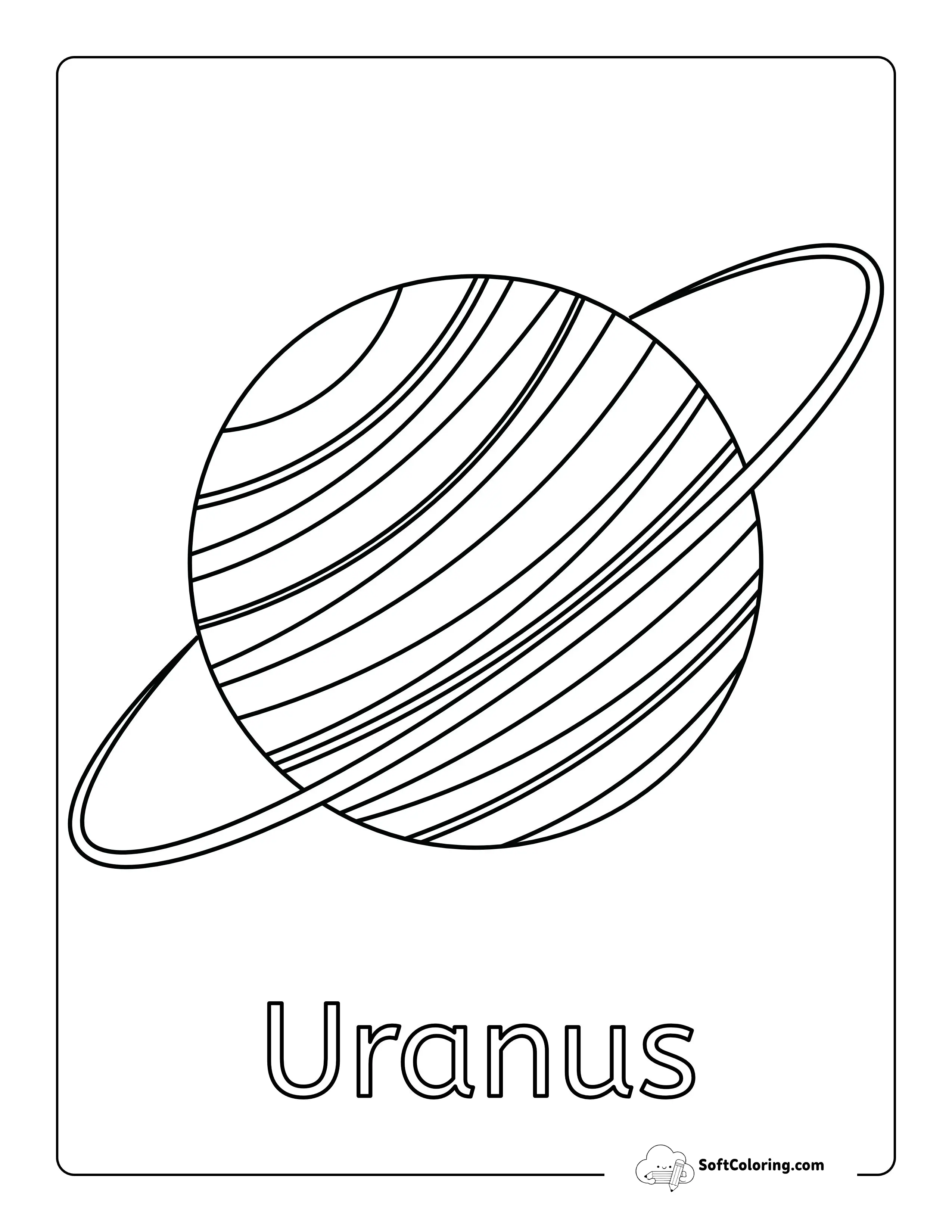 Uranus Coloring Sheet For Kids