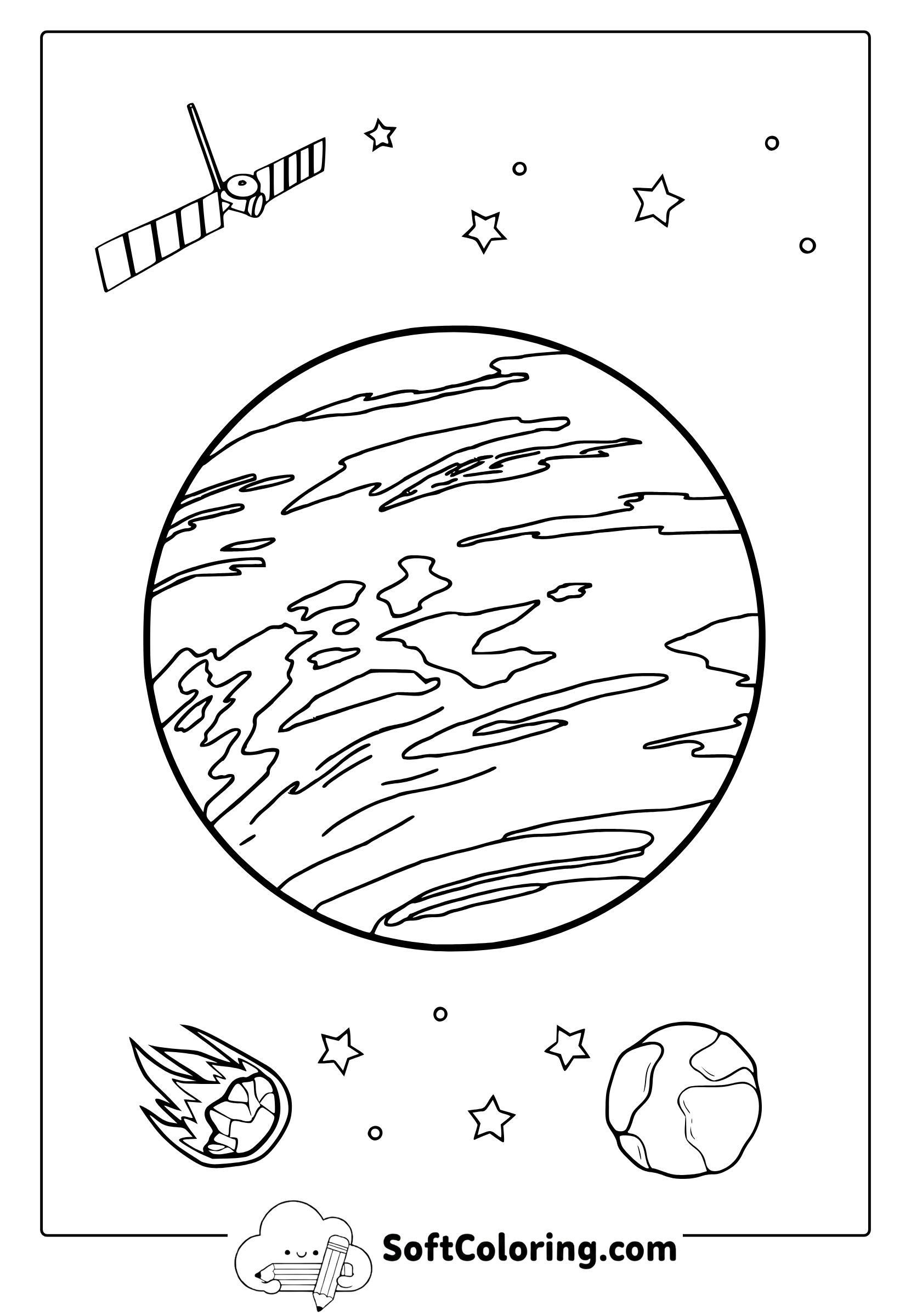 planet venus coloring page