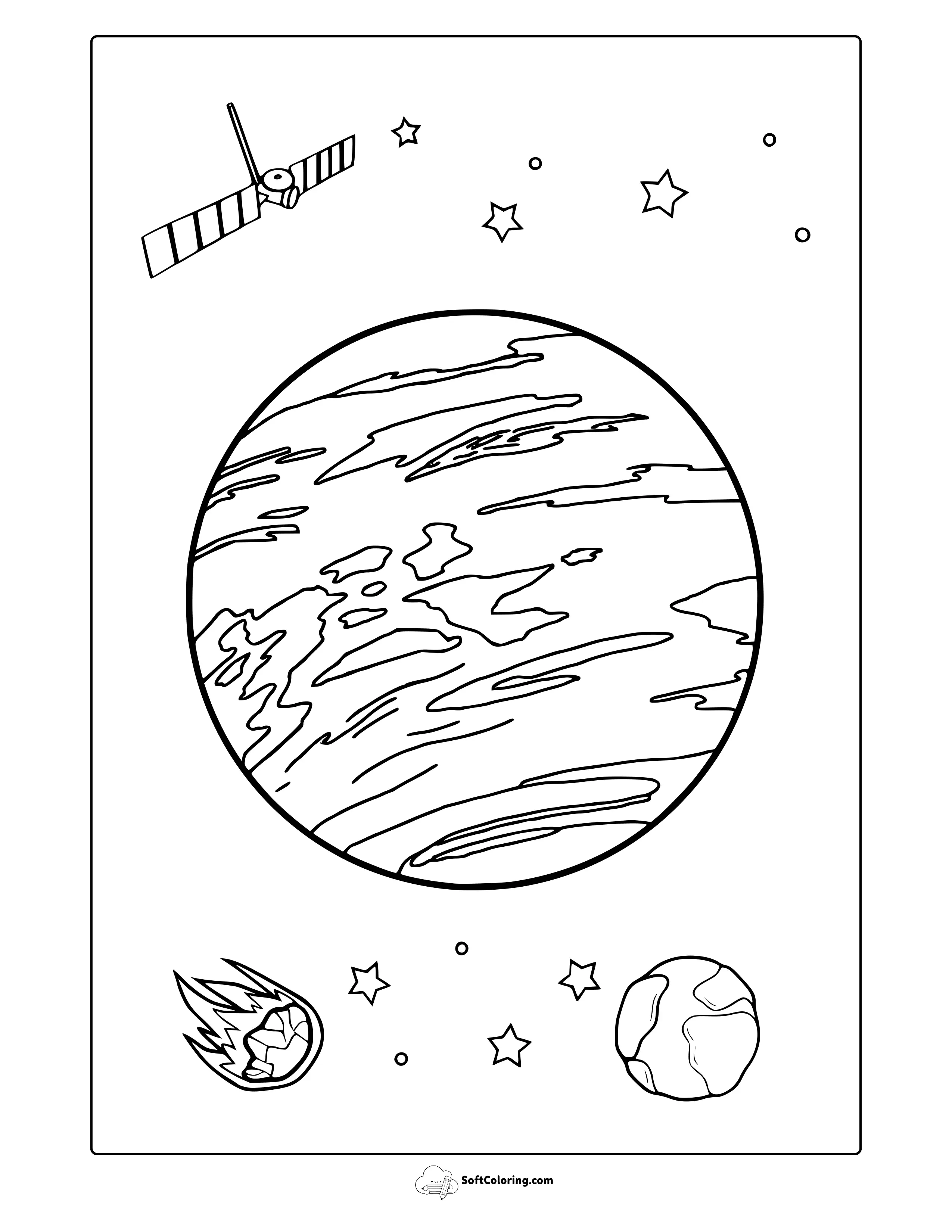 Planet Venus Coloring Page