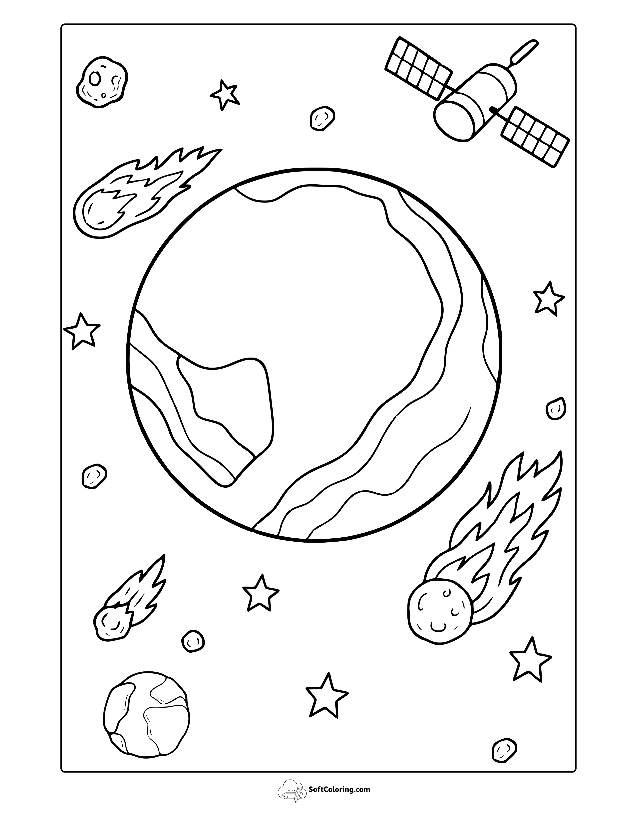 Pluto Planet Coloring Page