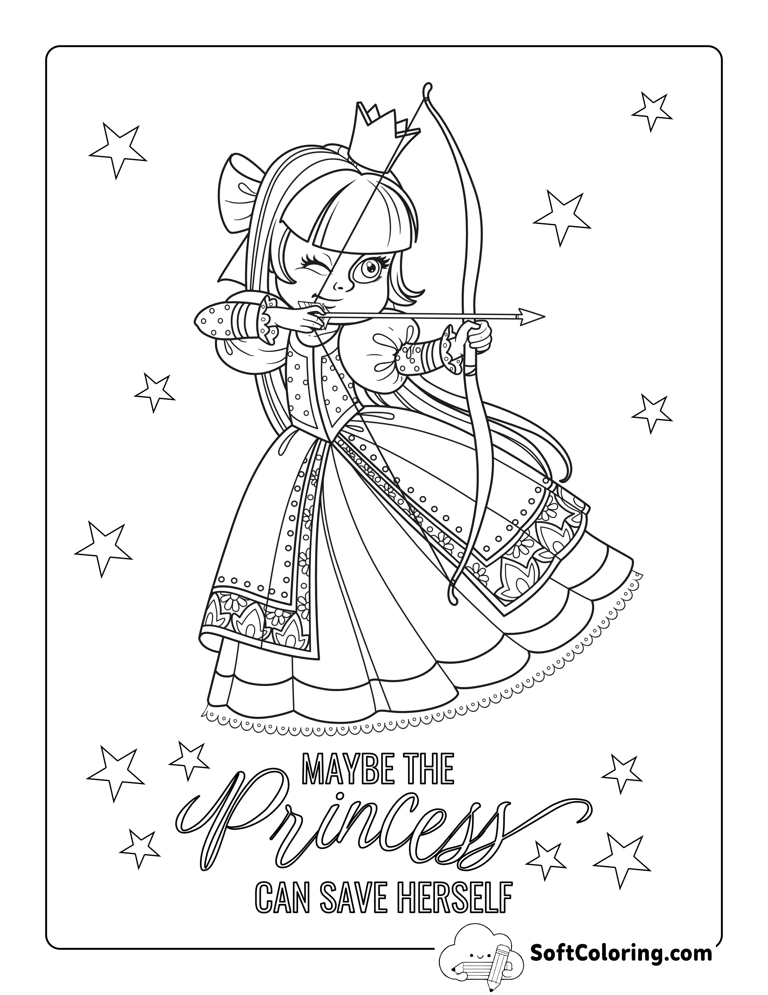 Princess with Bow and Arrow Picture