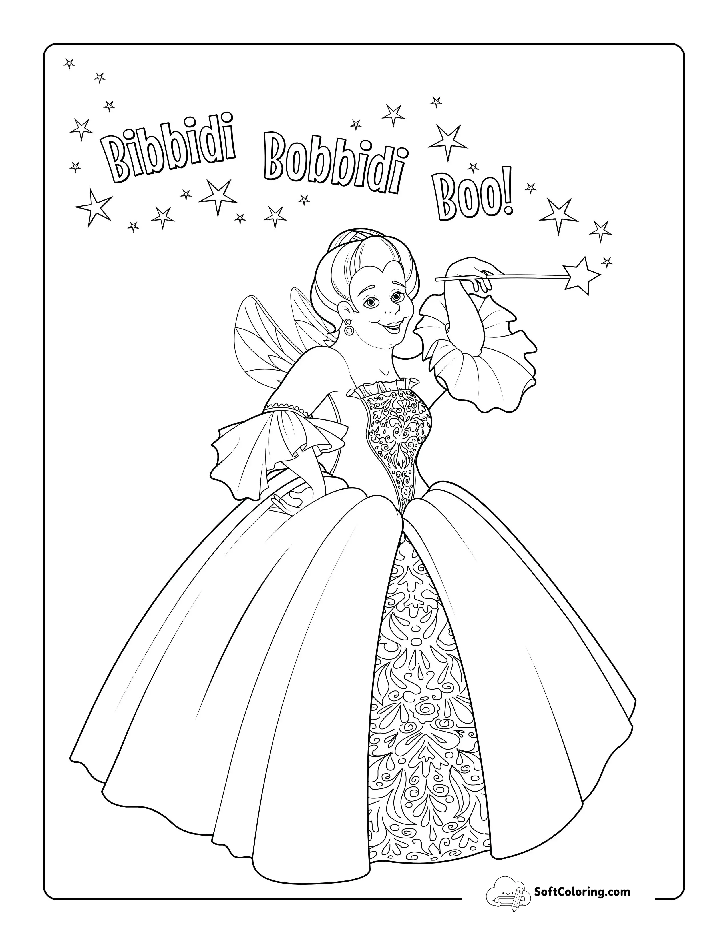 Fairy Godmother Coloring Page