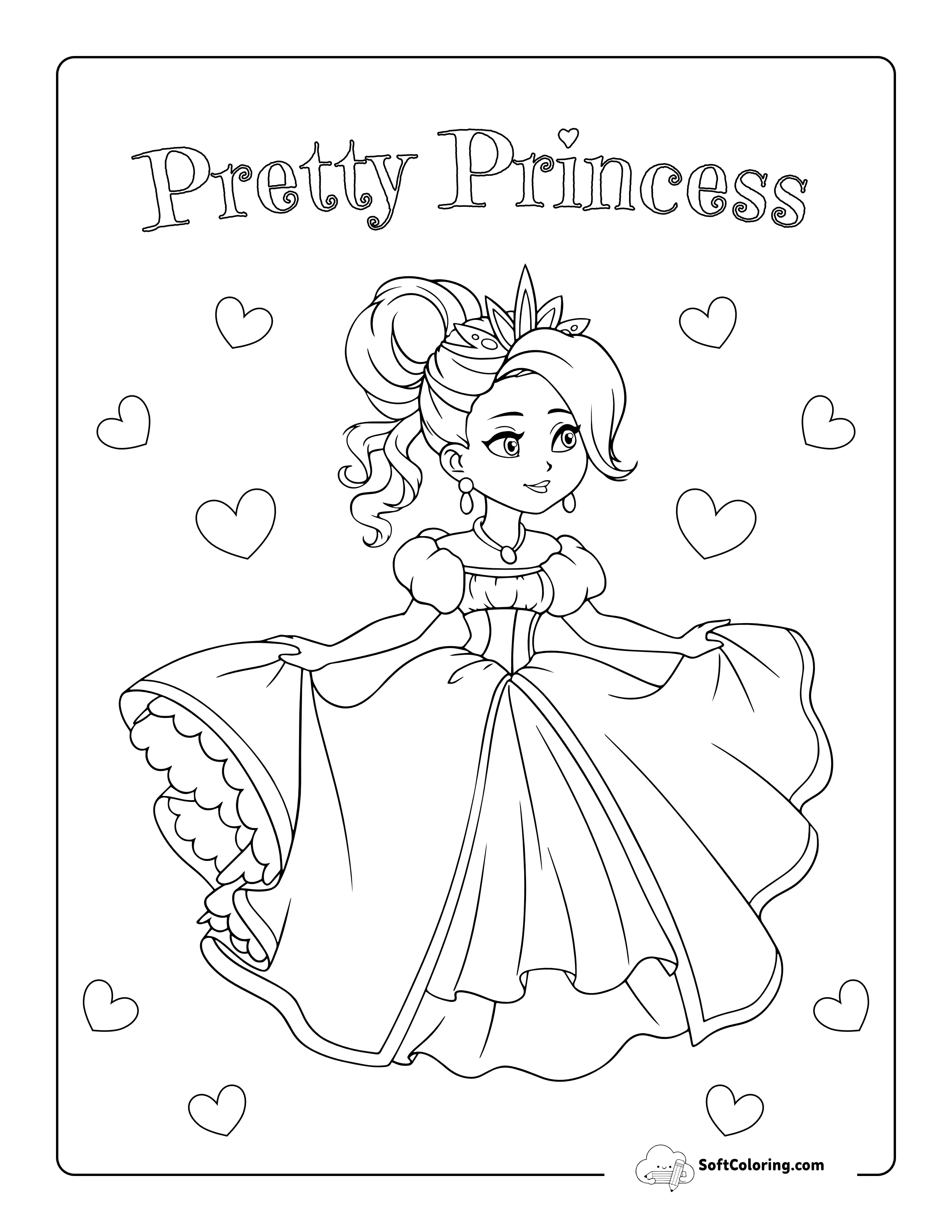 Princess Picture To Color