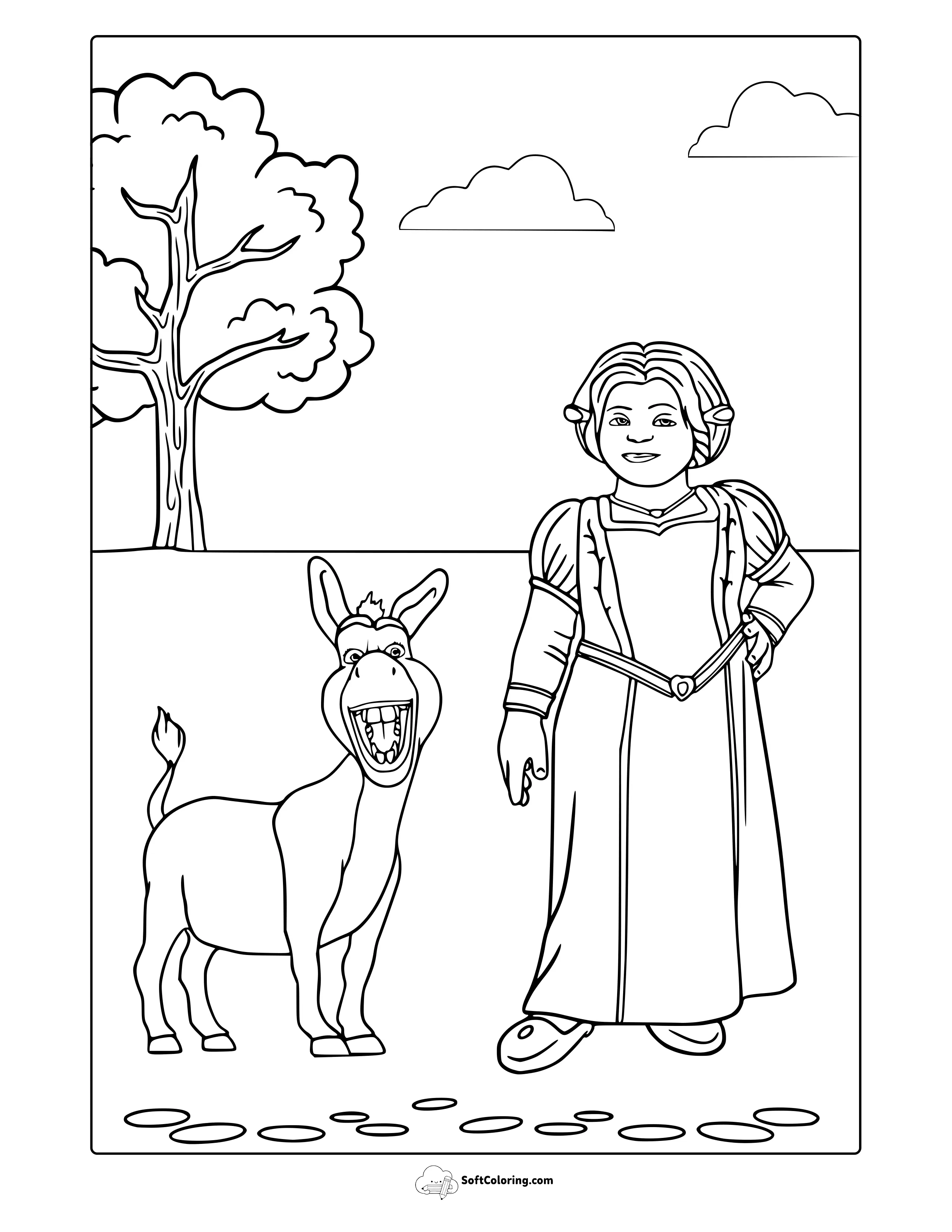 Princess Fiona Coloring Page