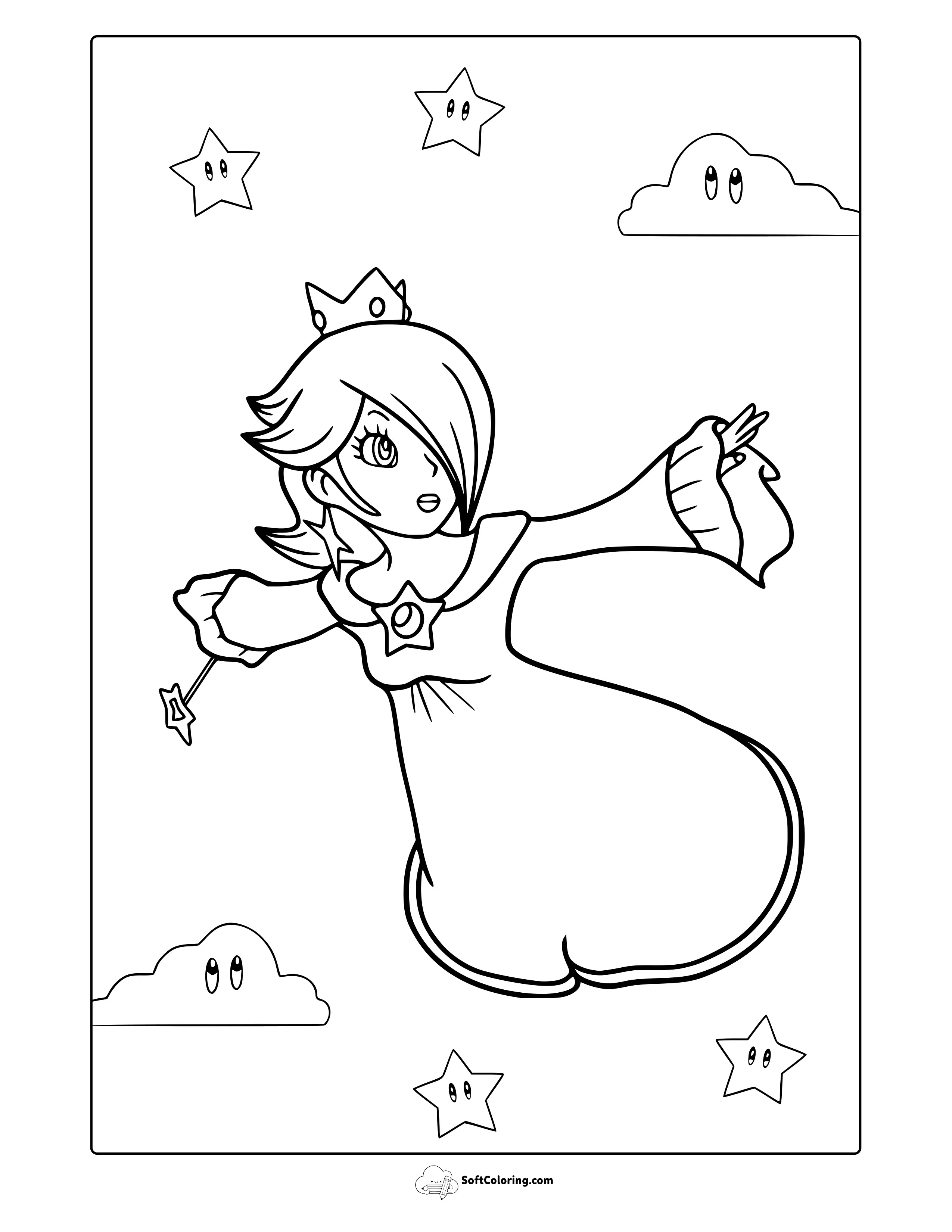 Princess Rosalina Coloring Page