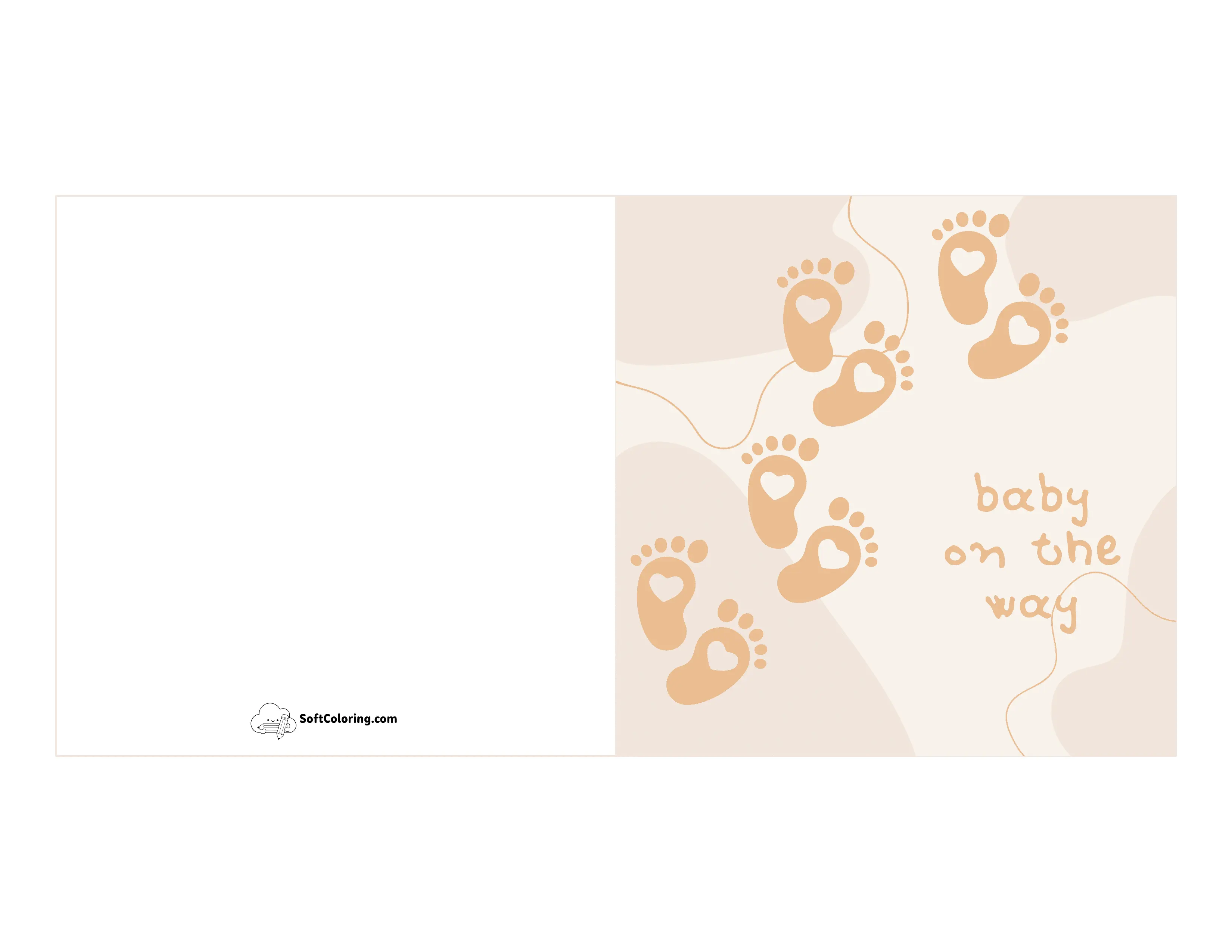 New "Baby On The Way" Little Footprints Printable