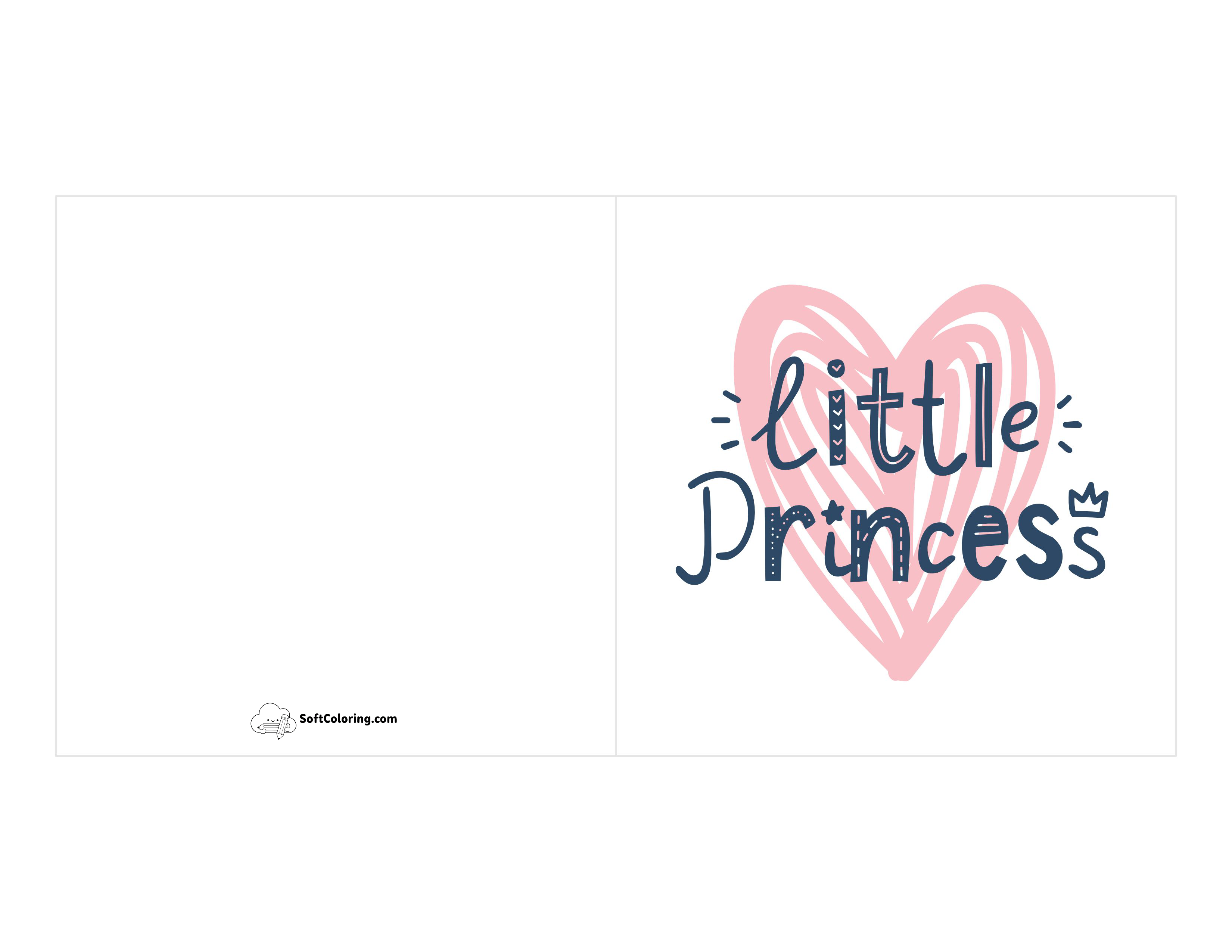 "Little Princess" New Baby Card