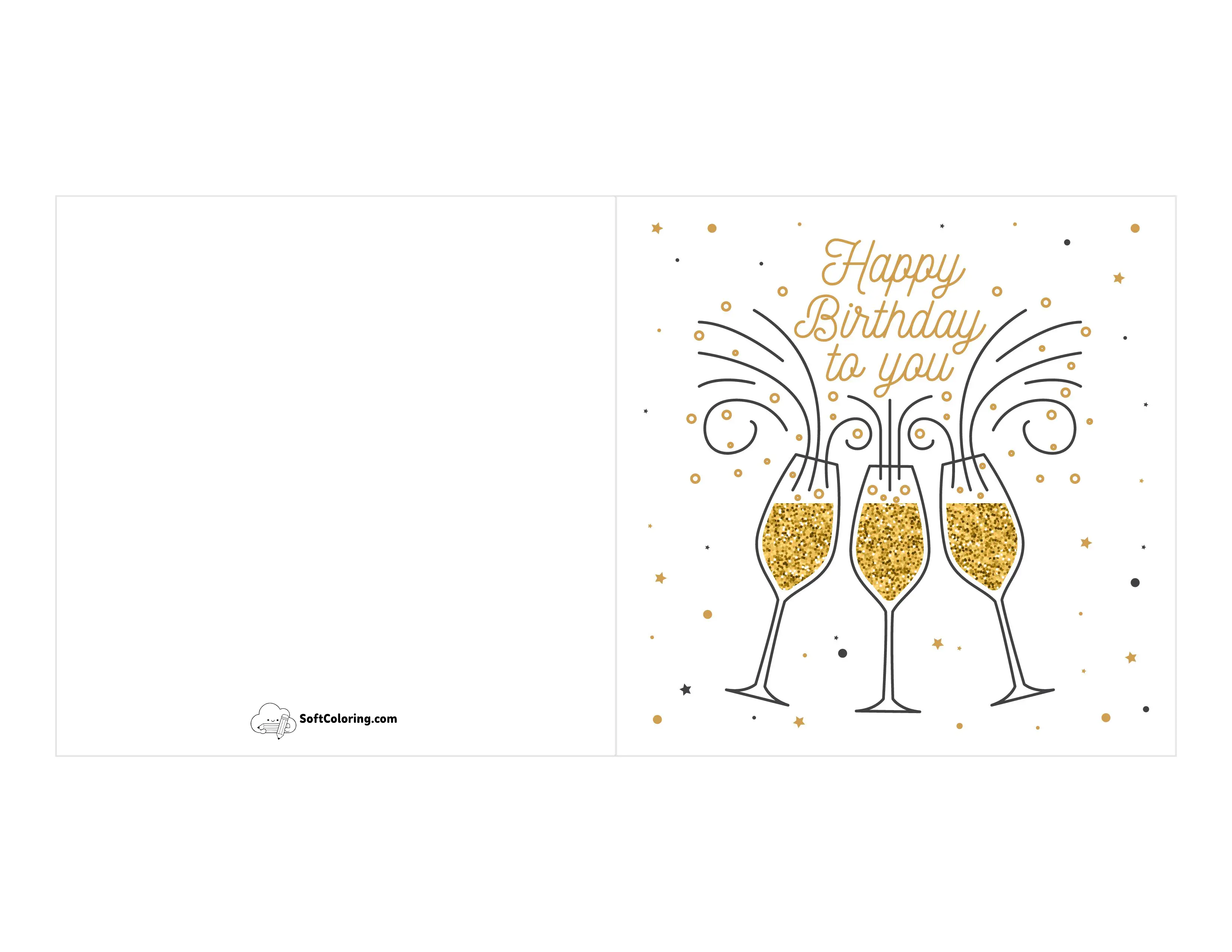 "Happy Birthday" Celebration Card Pdf