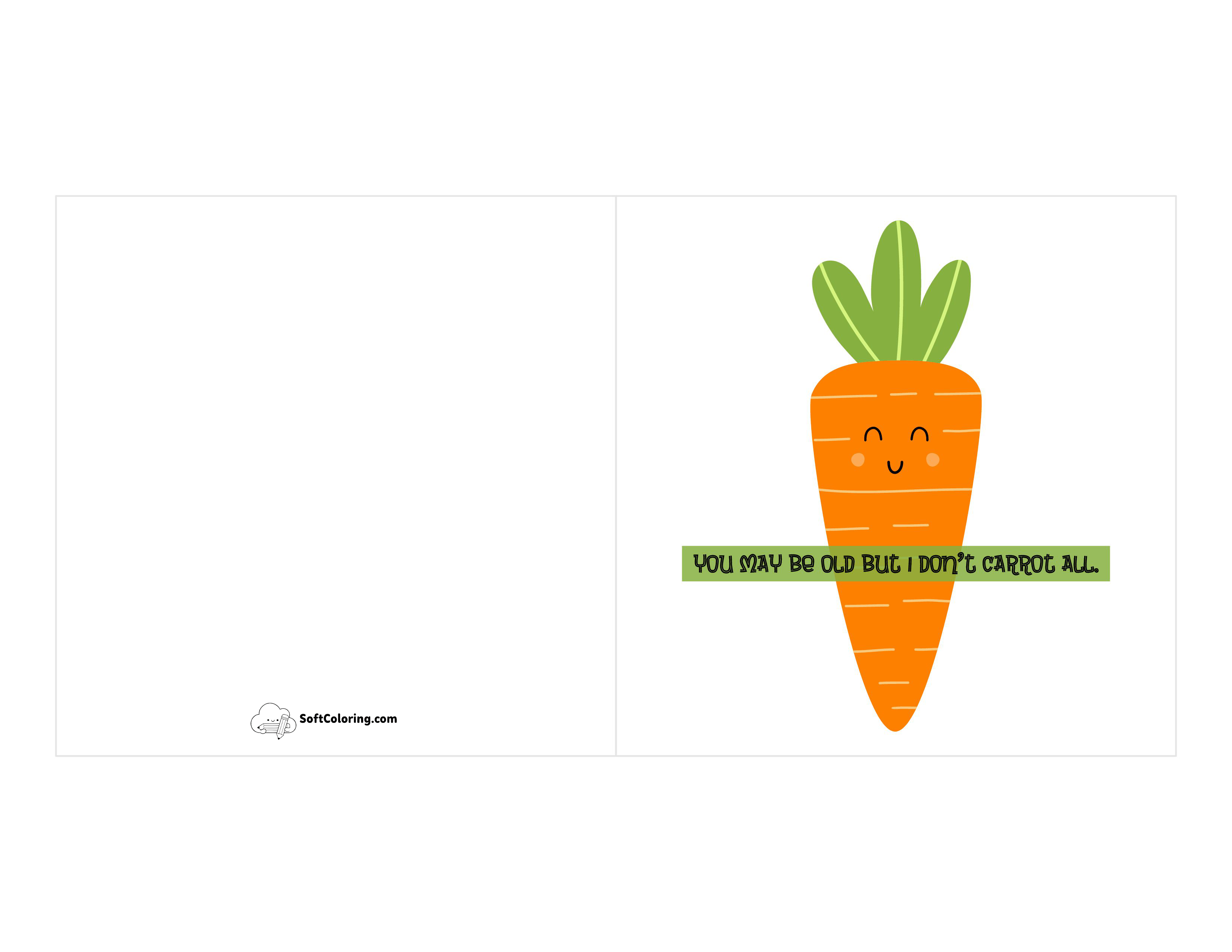 Funny Printable Birthday Card Template