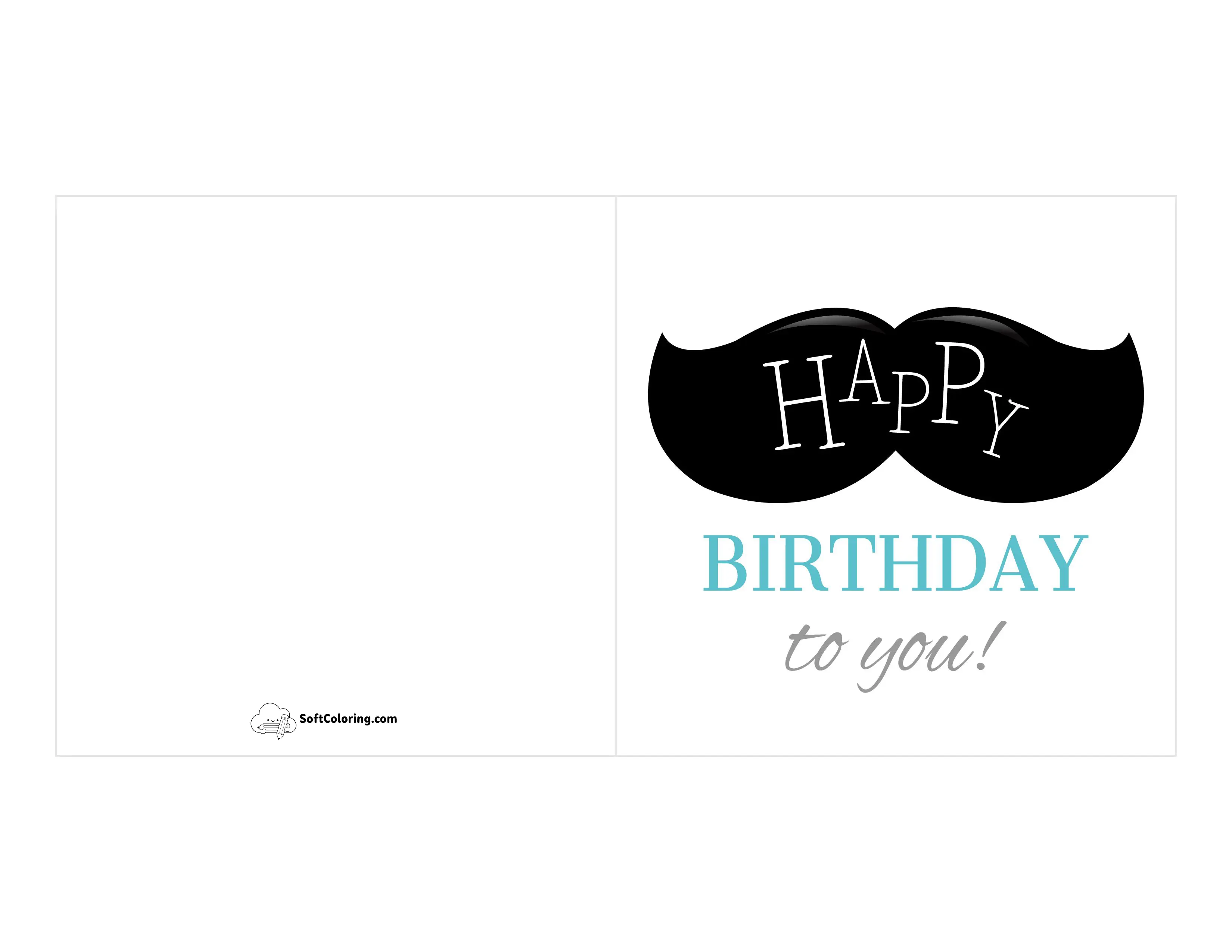 "Happy Birthday To You" Card For Him