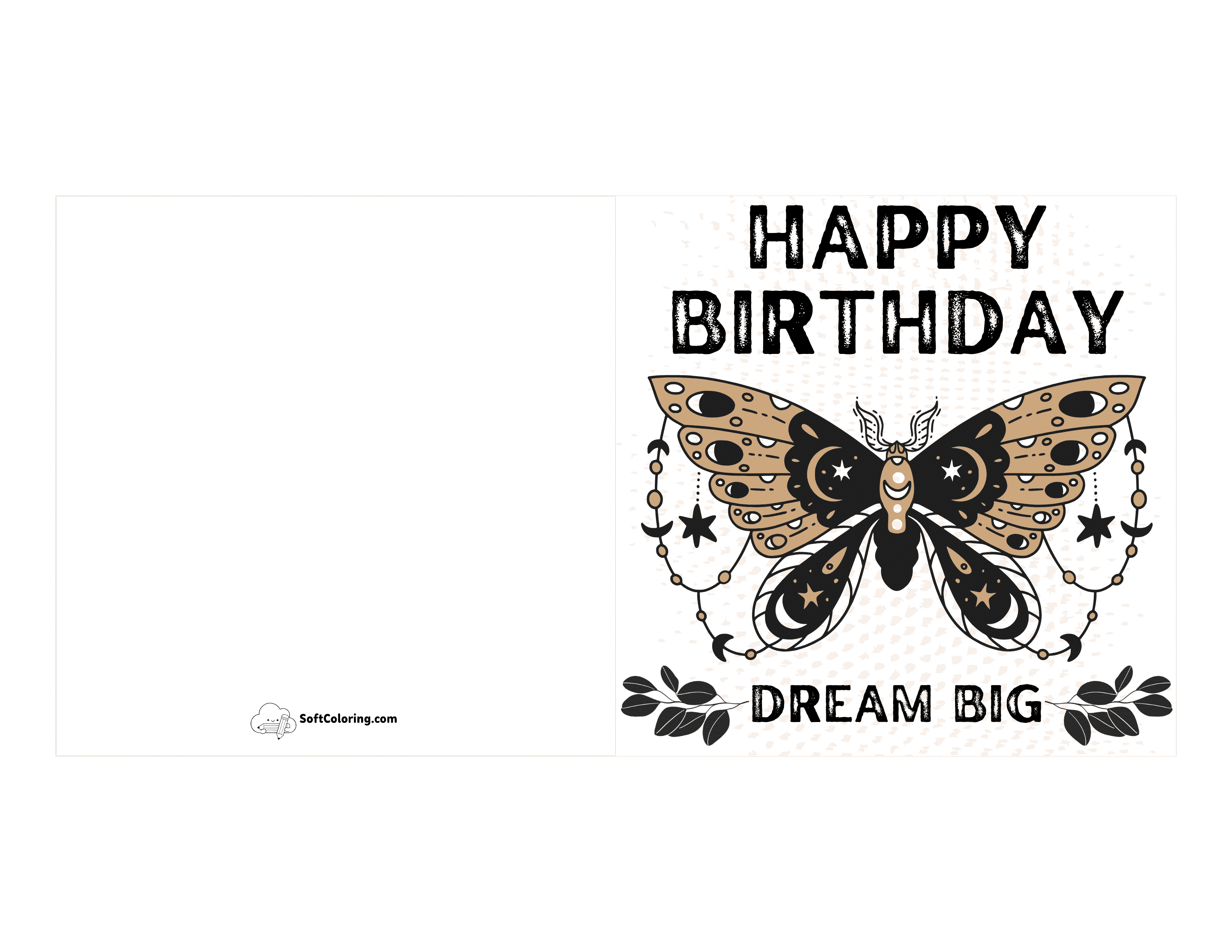 Mystical "Dream Big" Birthday Card