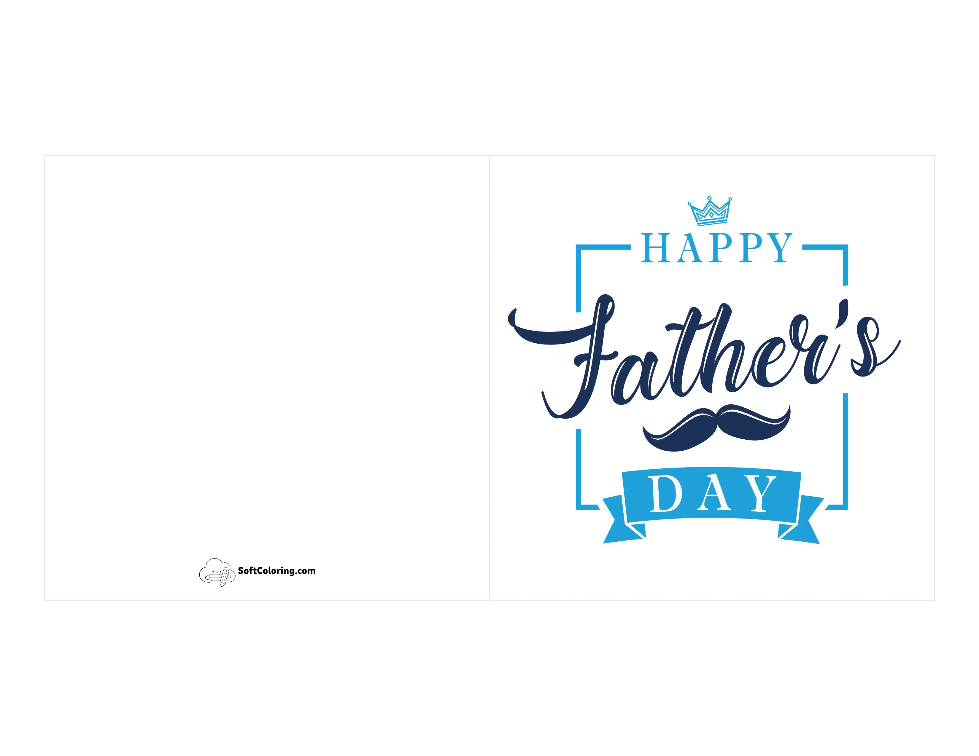 "Happy Father's Day" Printable Card