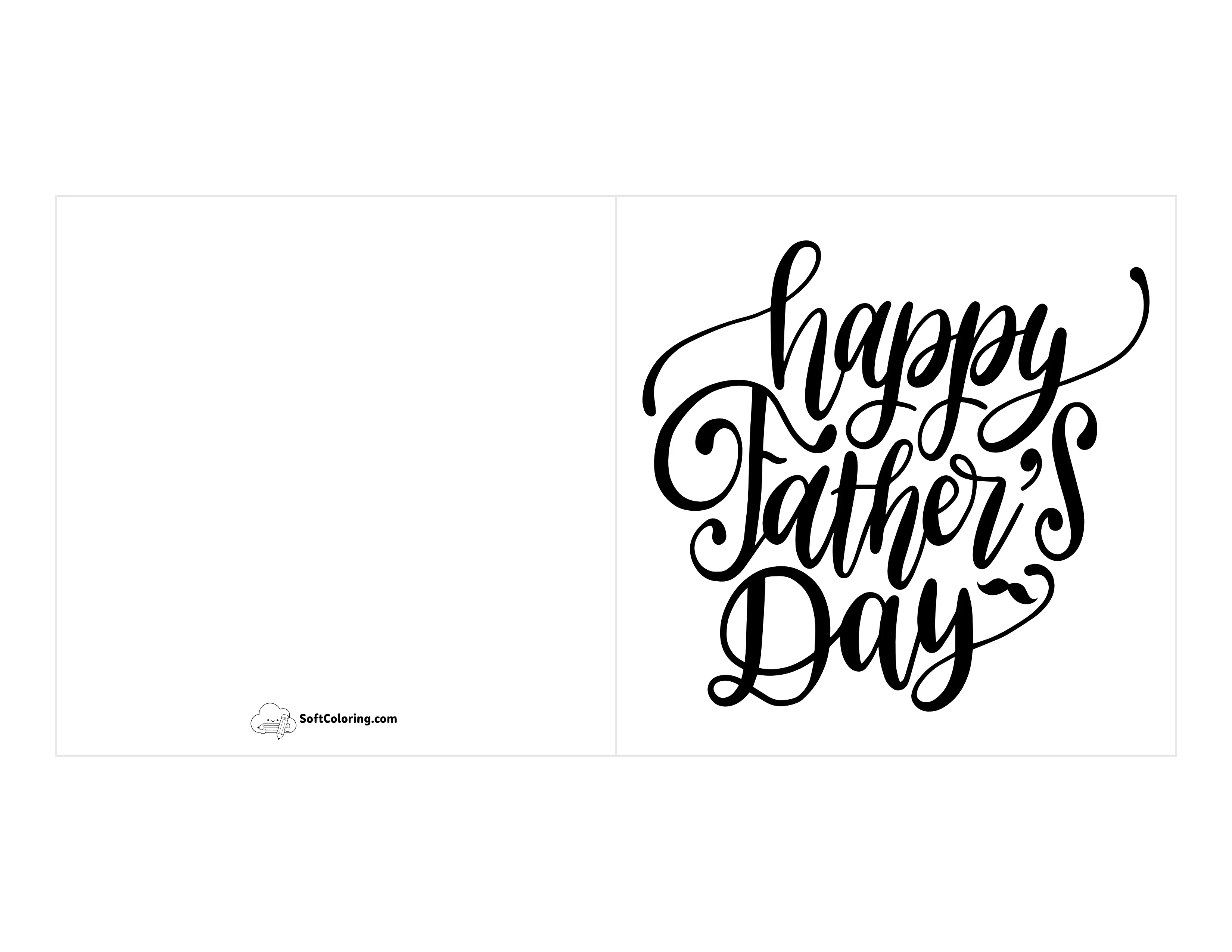Printable "Happy Father's Day" Card