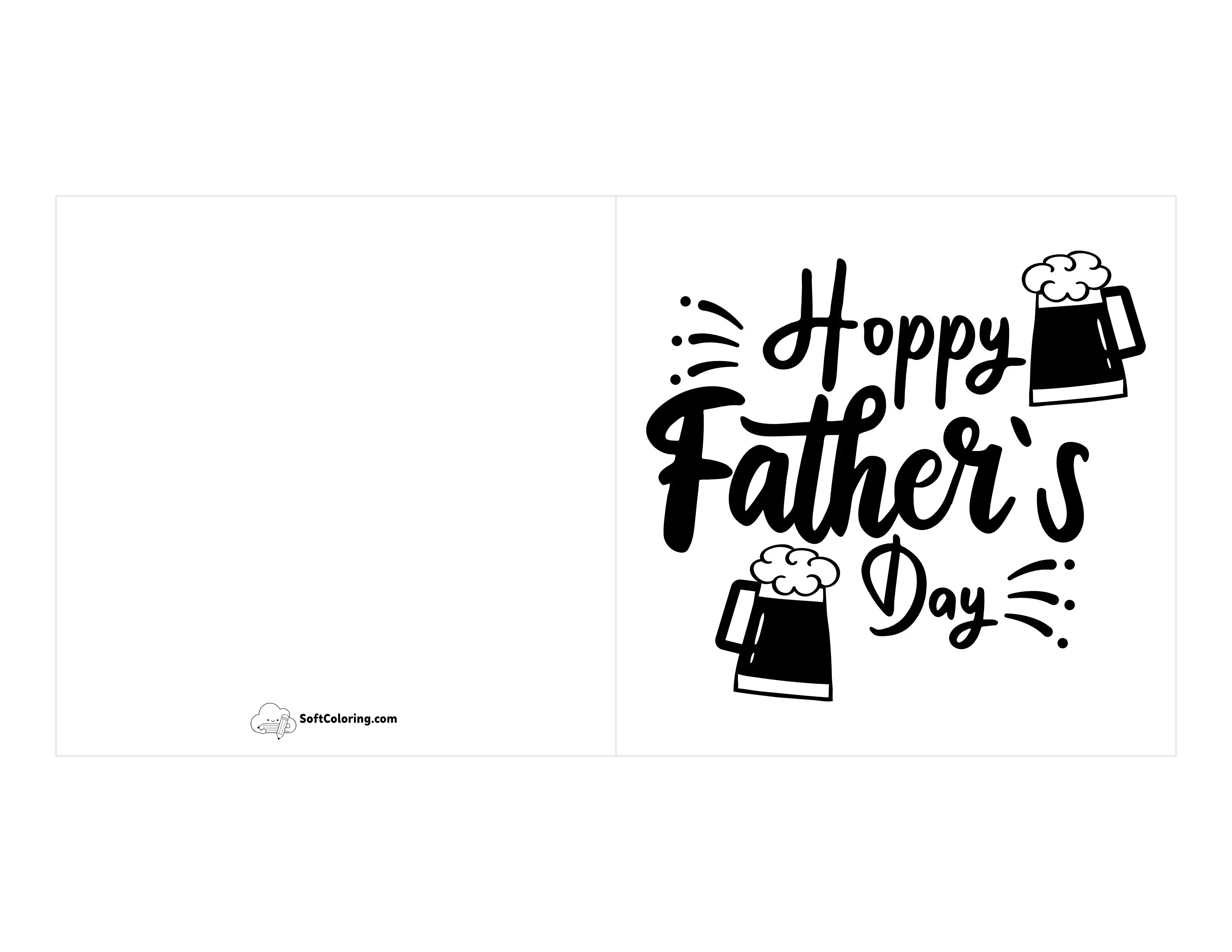 "Hoppy Father's Day" Beer Card