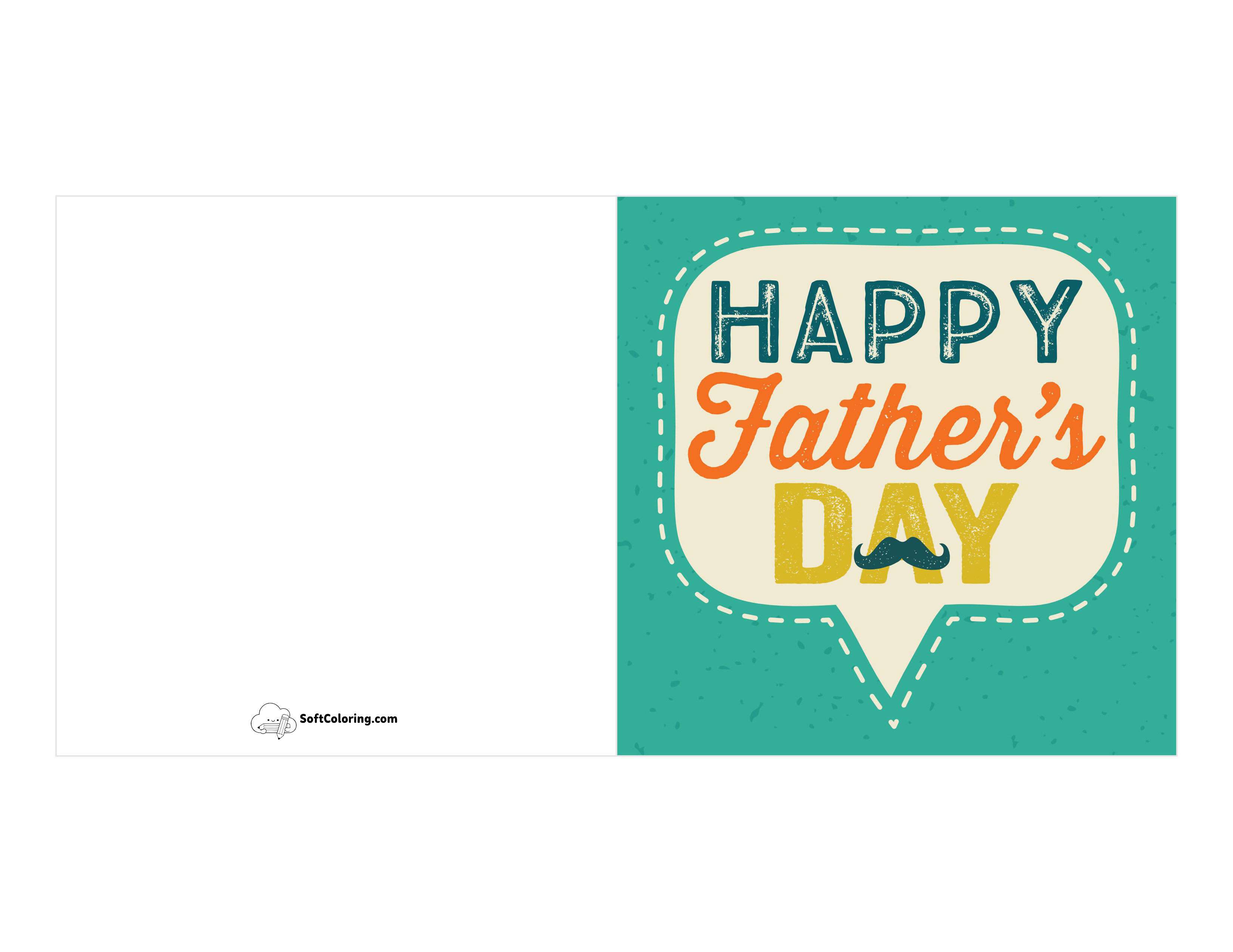 "Happy Father's Day" Card To Print