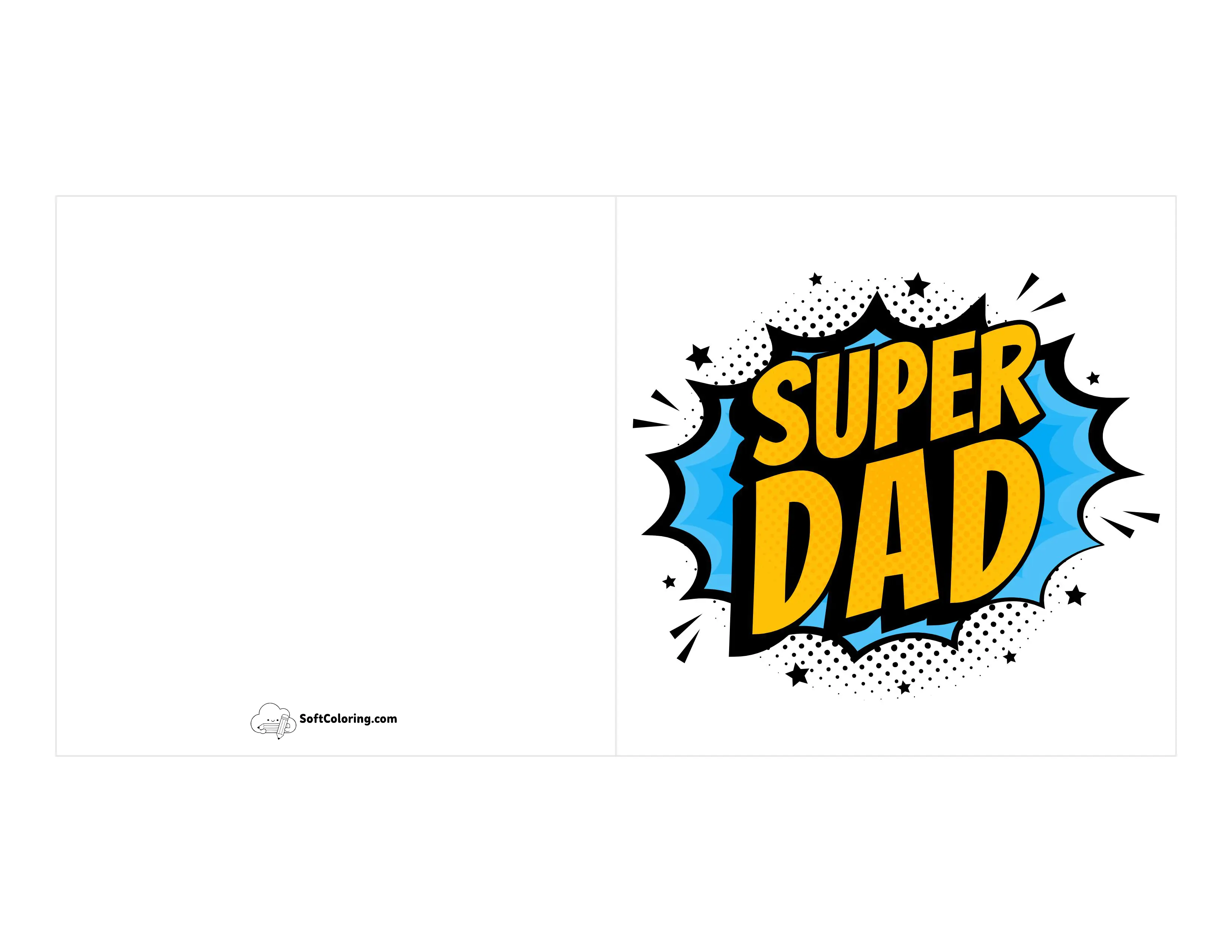 "Super Dad" Printable Card