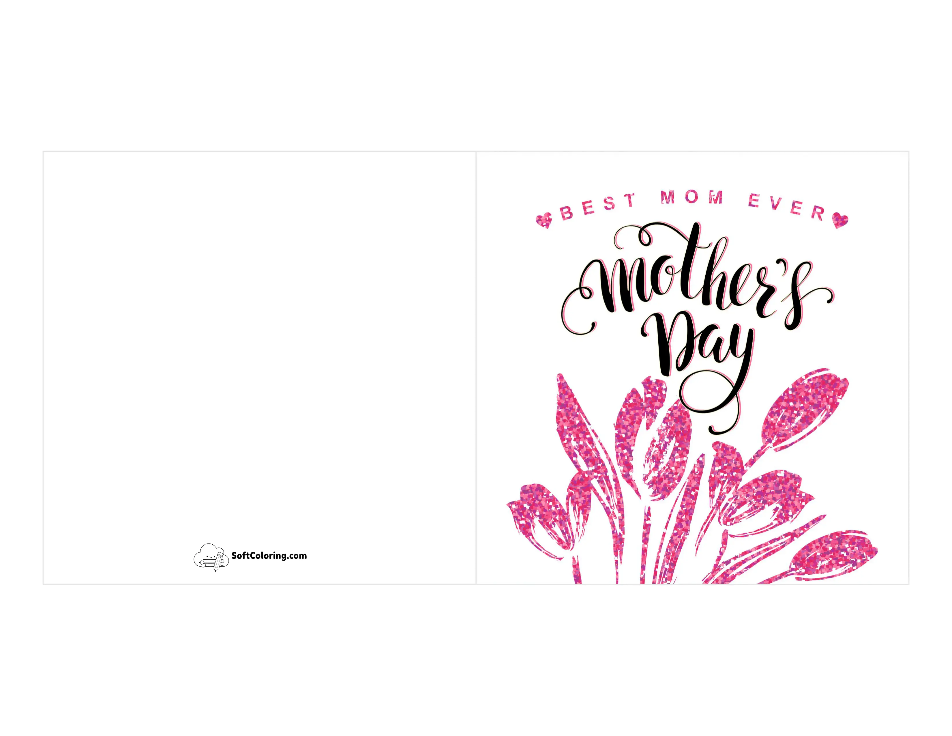 Pink Printable Mother's Day Card