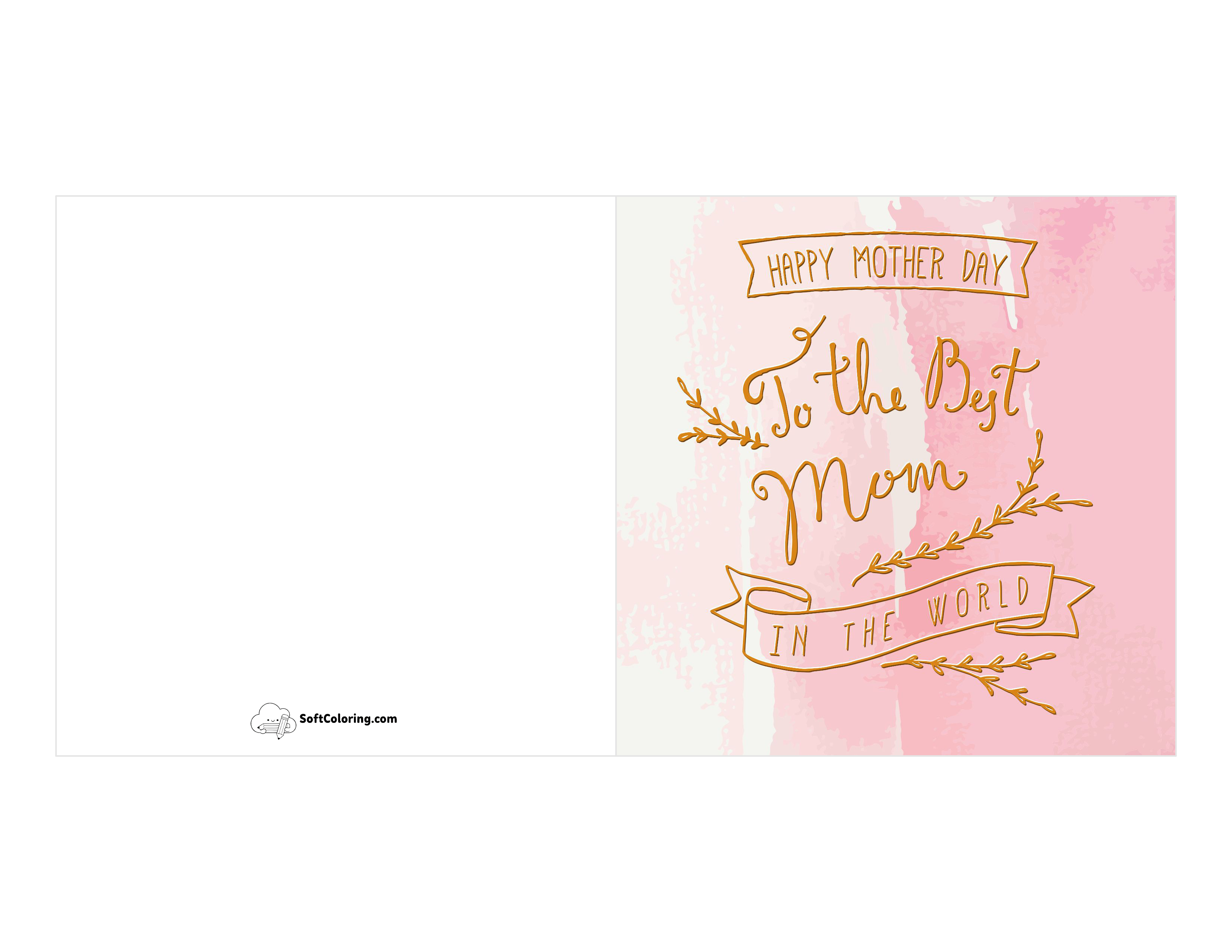 "To The Best Mom In The World!" Card