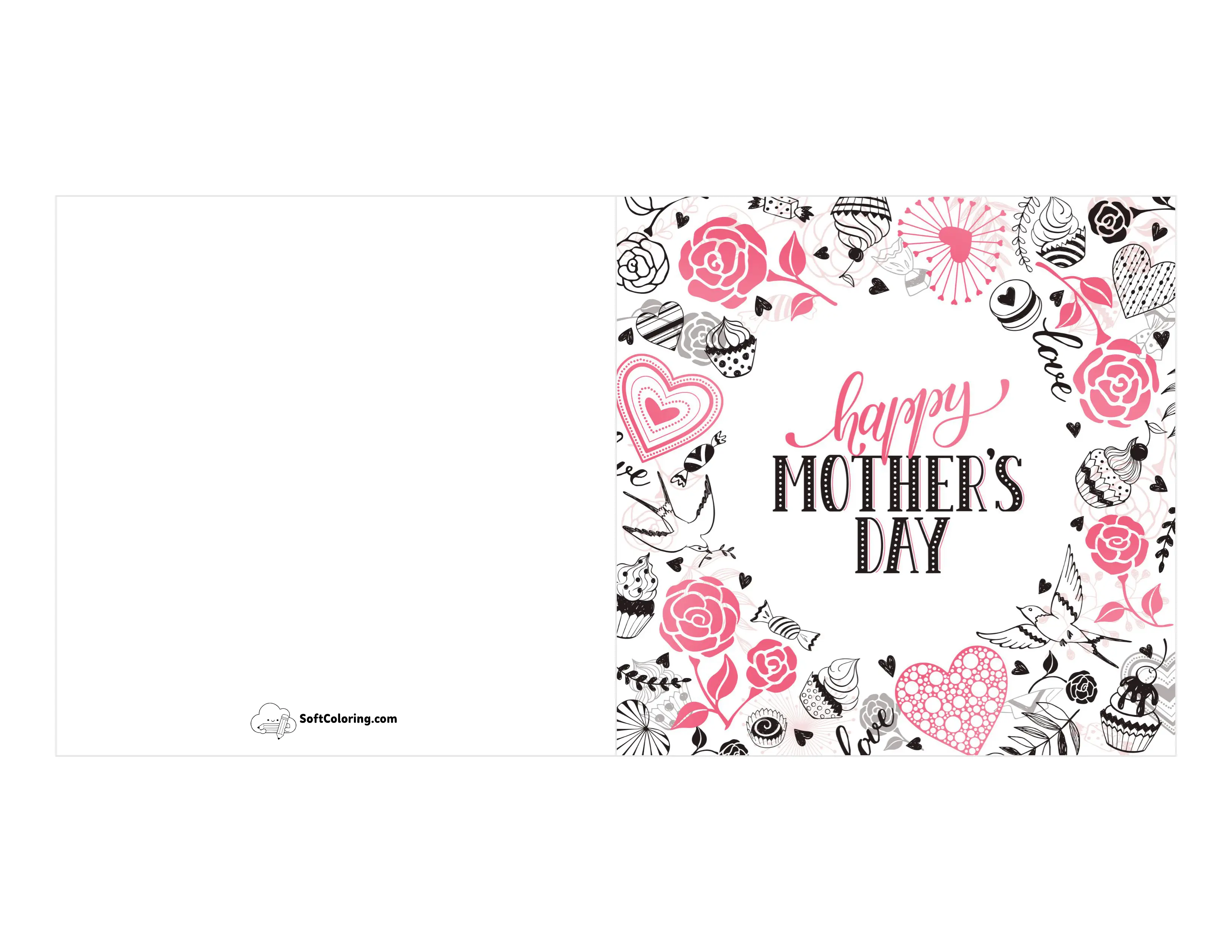 Flowers And Sweets Card For Mom