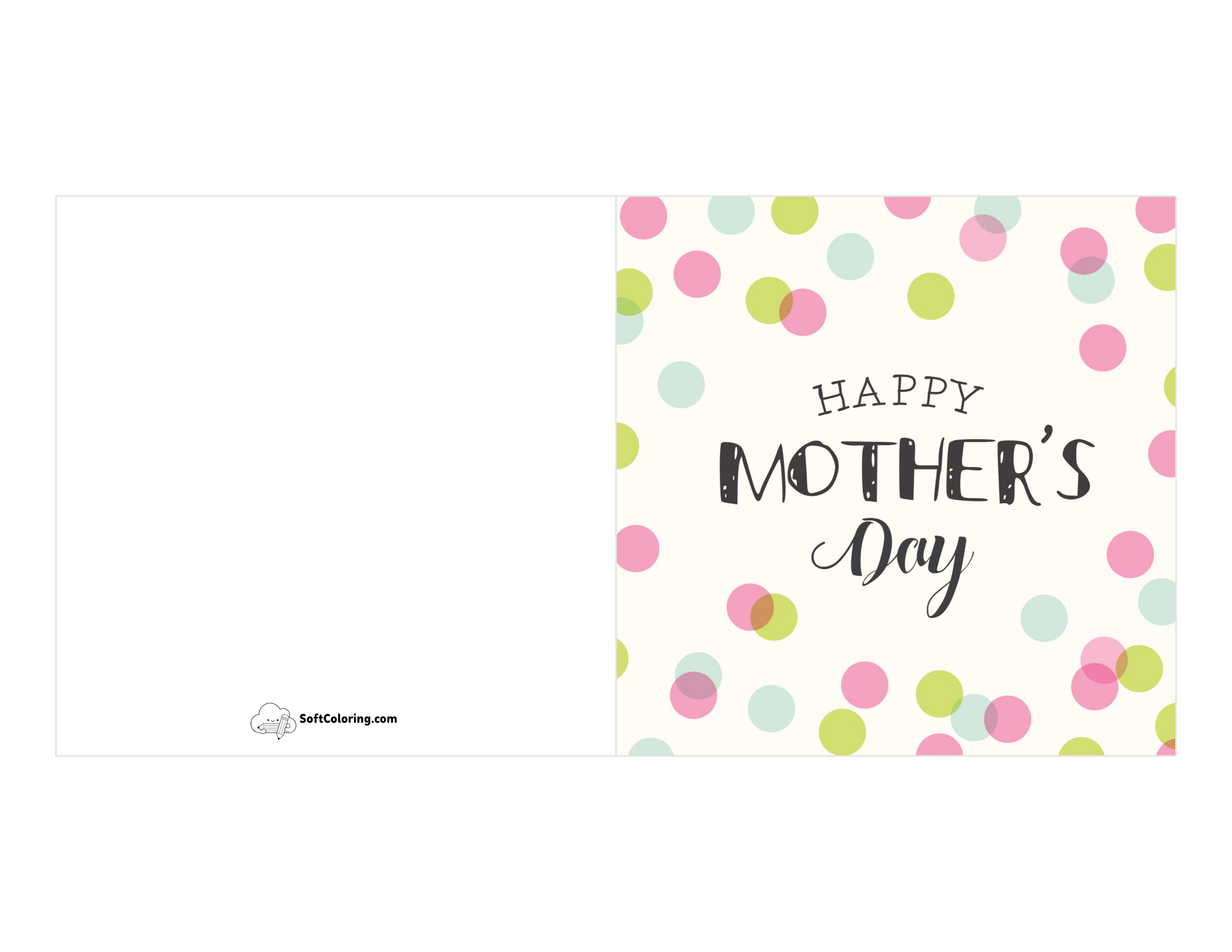 Card With Polka Dots For Mom