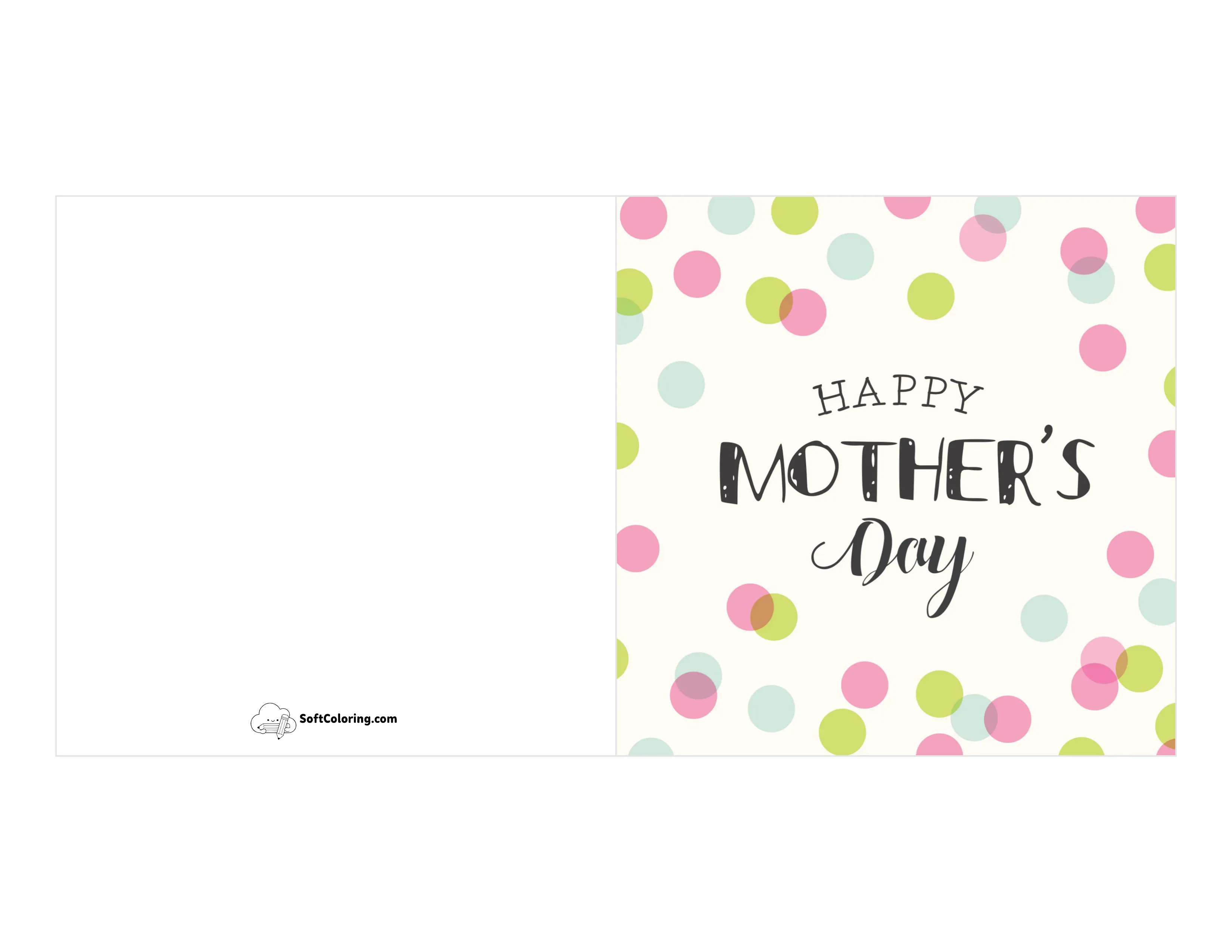 Card With Polka Dots For Mom