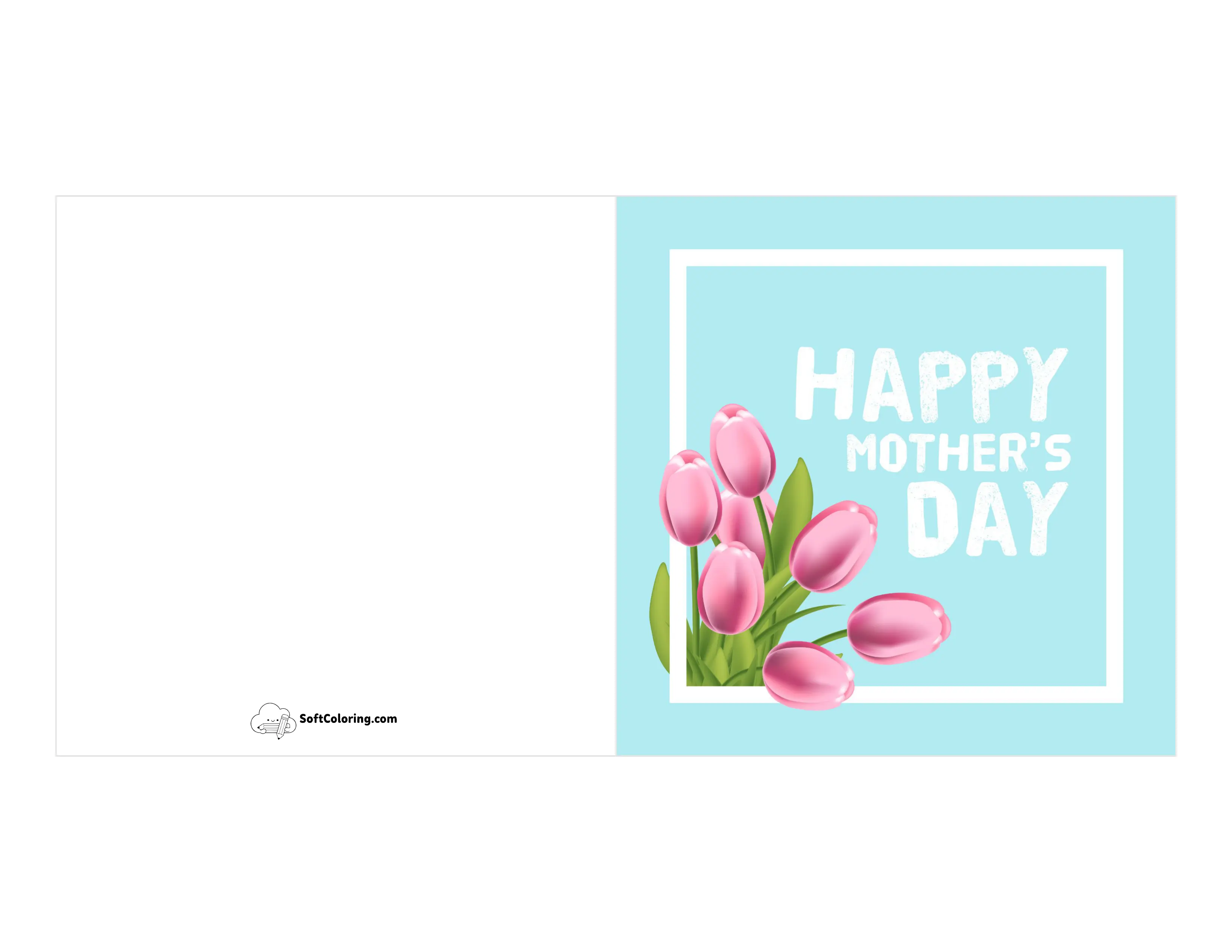 "Happy Mother's Day" Card With Tulips