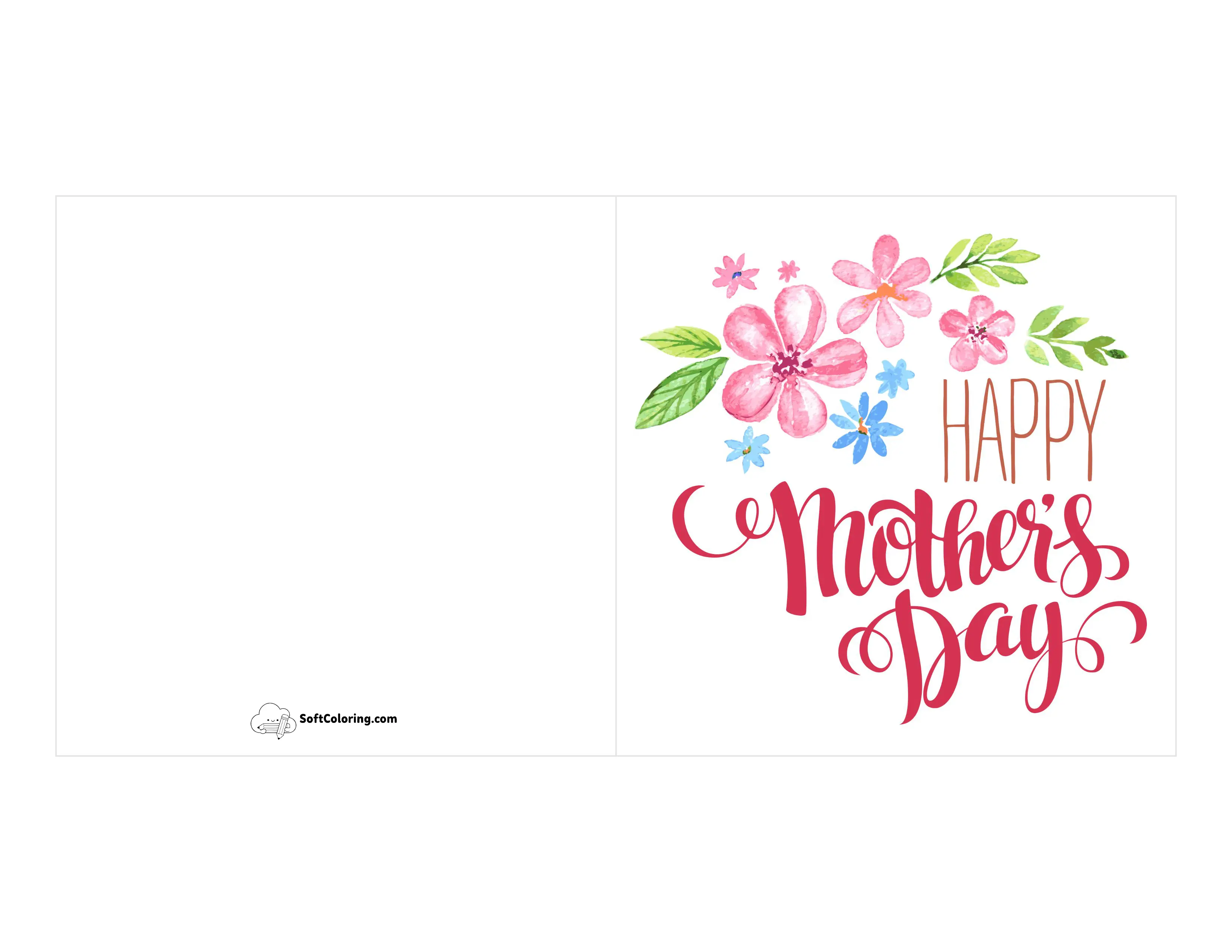 "Happy Mother's Day" Flowers Card